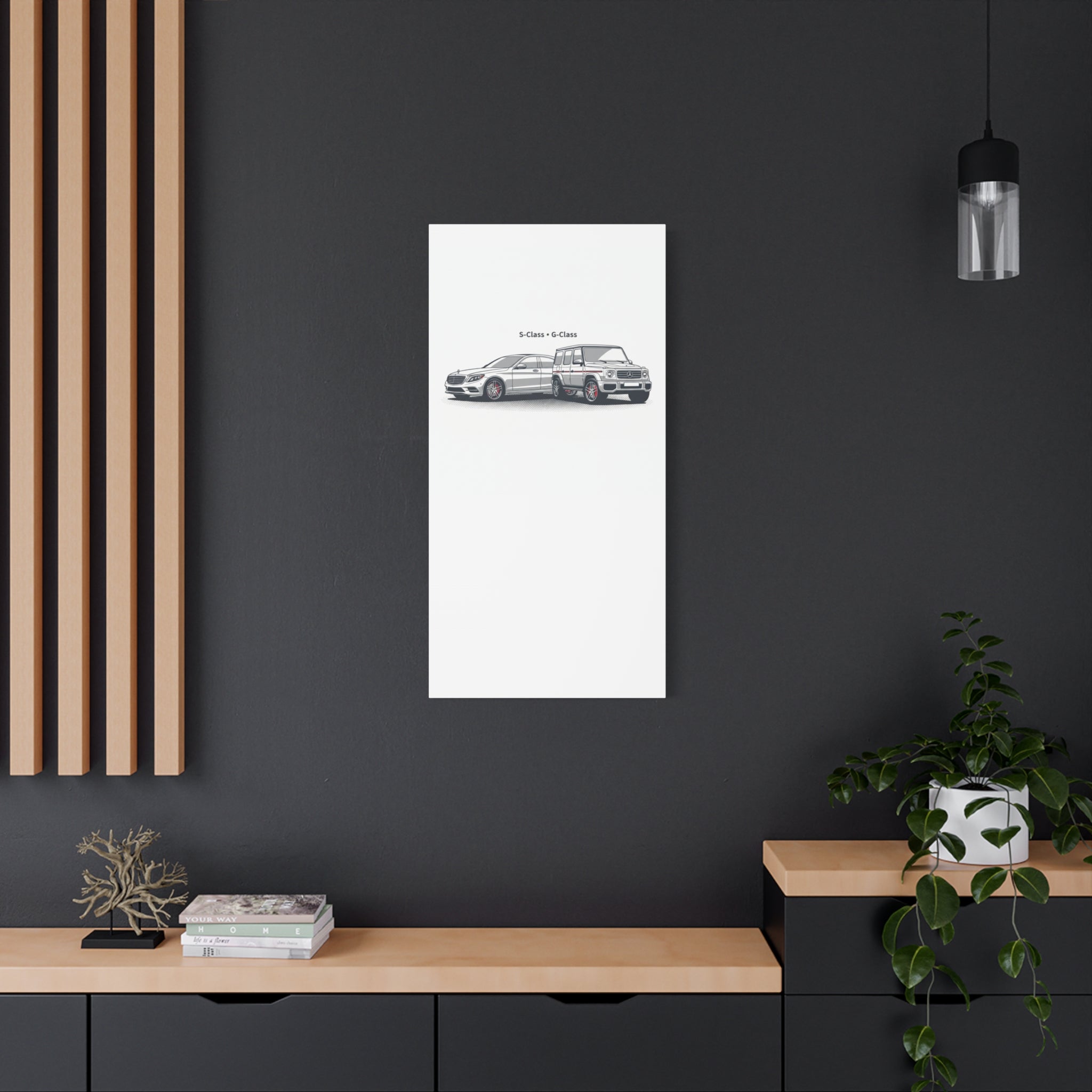 Mercedes S-Class & G-Class Matte Canvas Wall Art — Stretched 1.25"