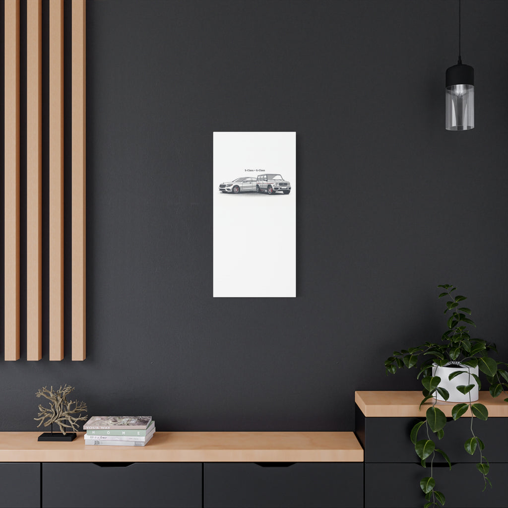 Mercedes S-Class & G-Class Matte Canvas Wall Art — Stretched 1.25"