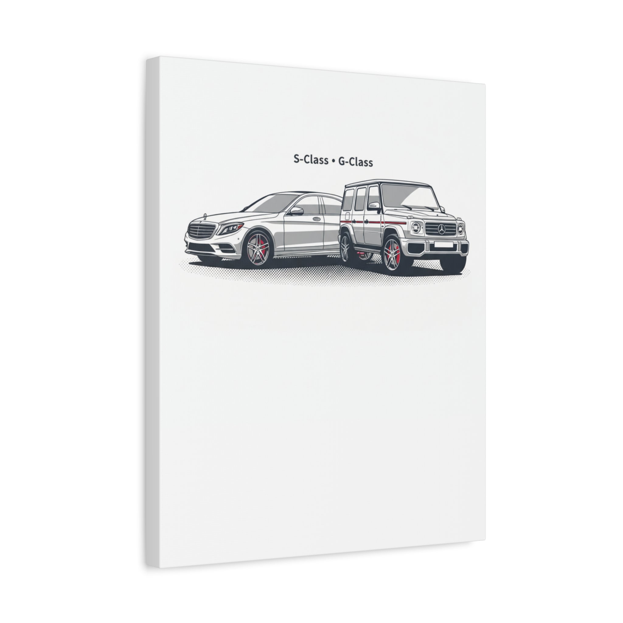 Mercedes S-Class & G-Class Matte Canvas Wall Art — Stretched 1.25"