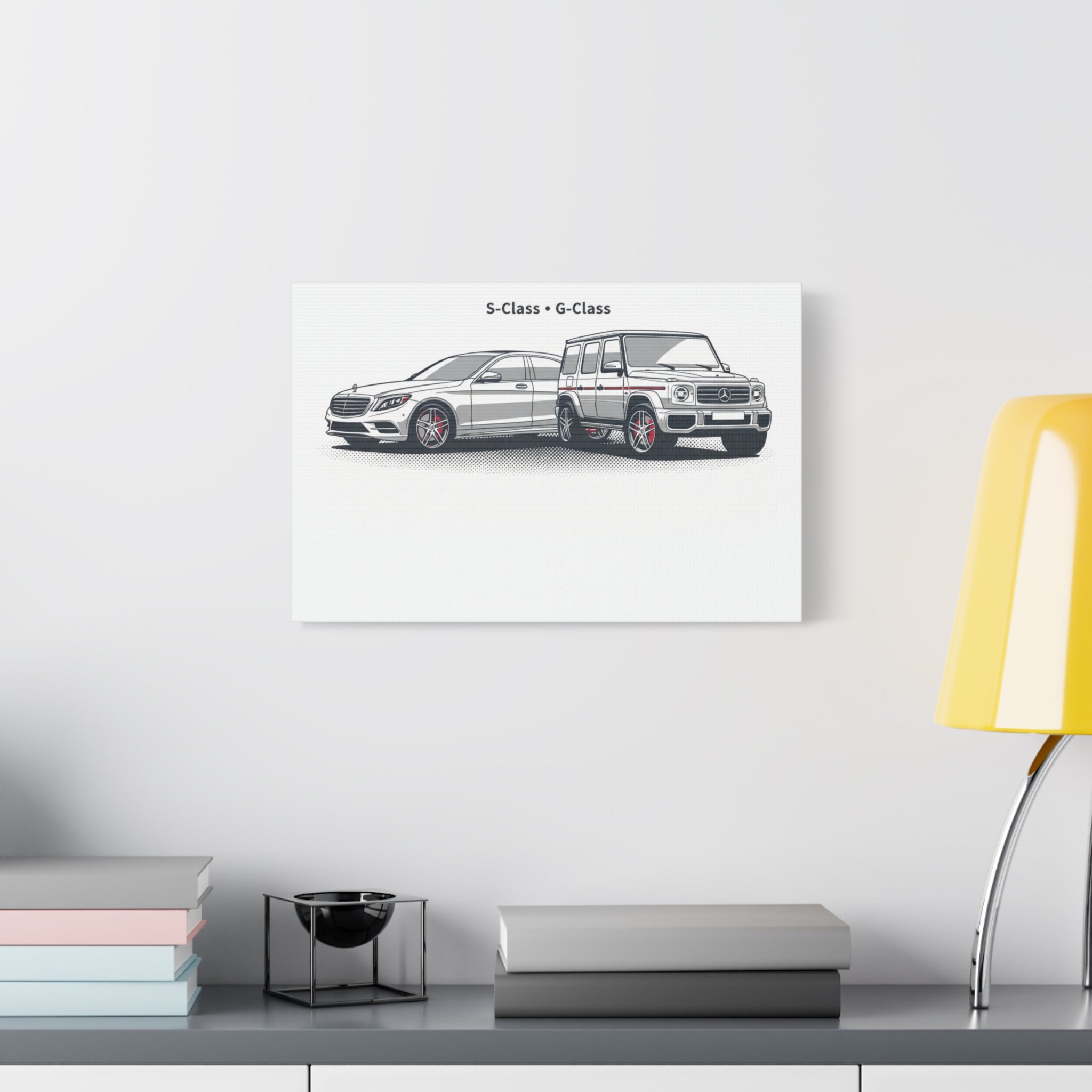 Mercedes S-Class & G-Class Matte Canvas Wall Art — Stretched 1.25"