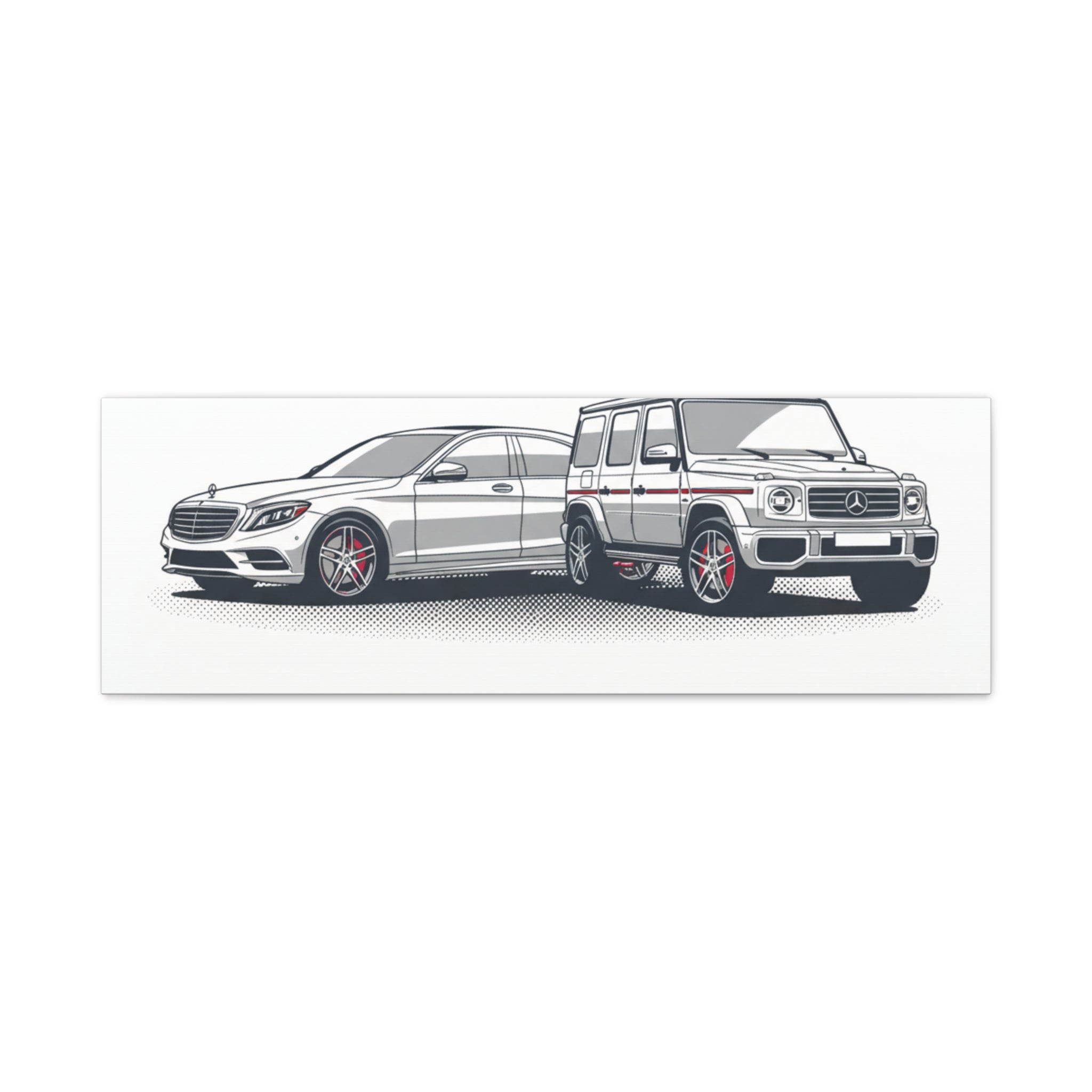 Mercedes S-Class & G-Class Matte Canvas Wall Art — Stretched 1.25"