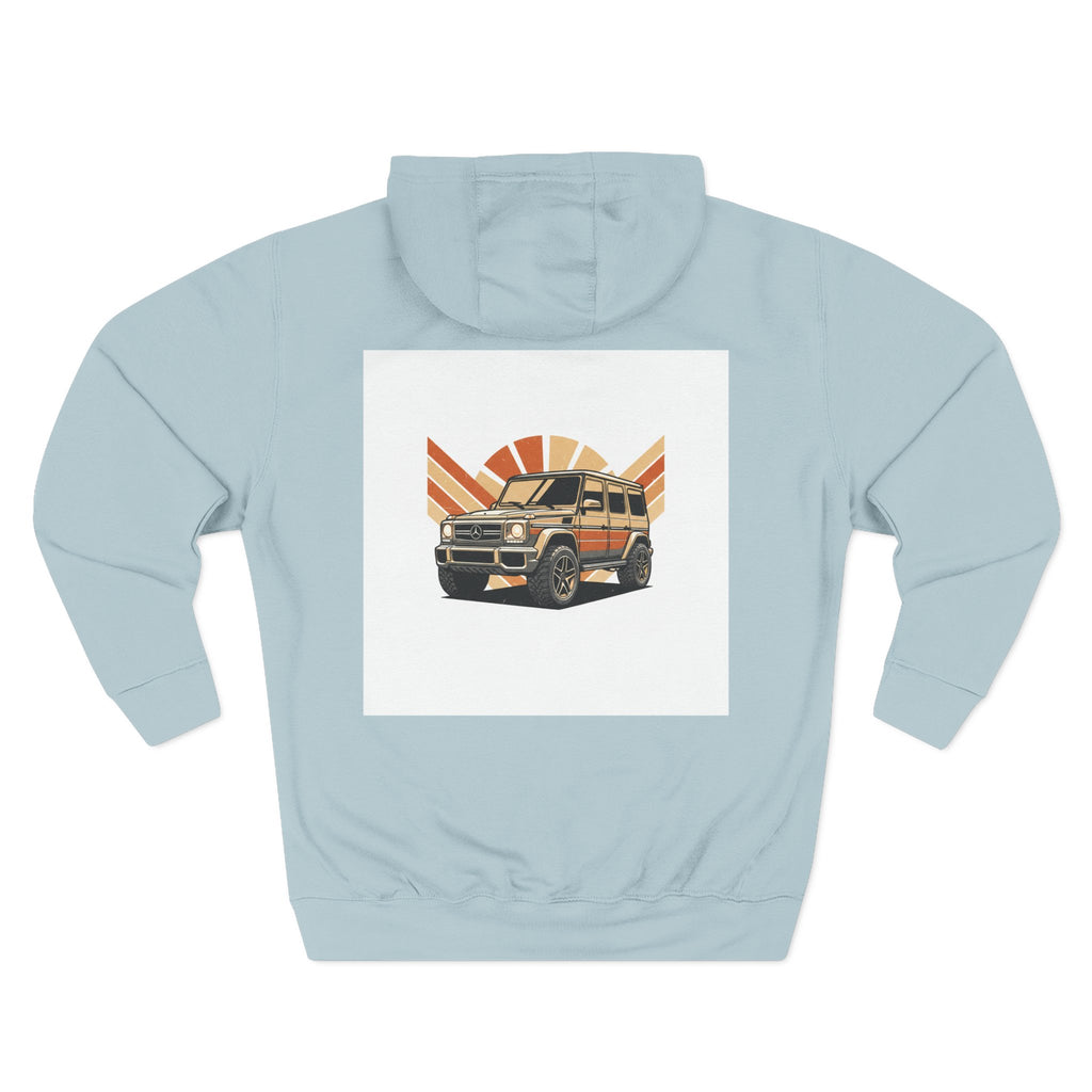 Three-Panel Fleece Hoodie