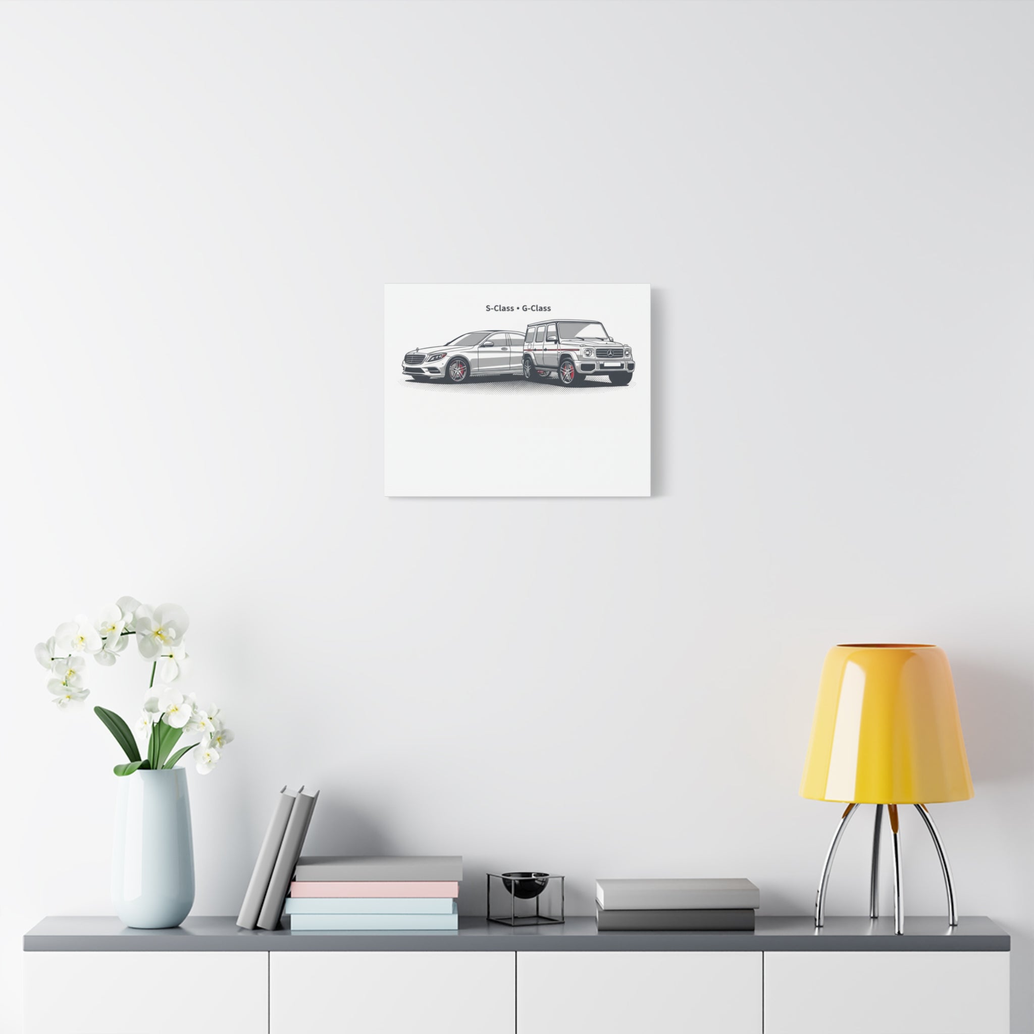Mercedes S-Class & G-Class Matte Canvas Wall Art — Stretched 1.25"