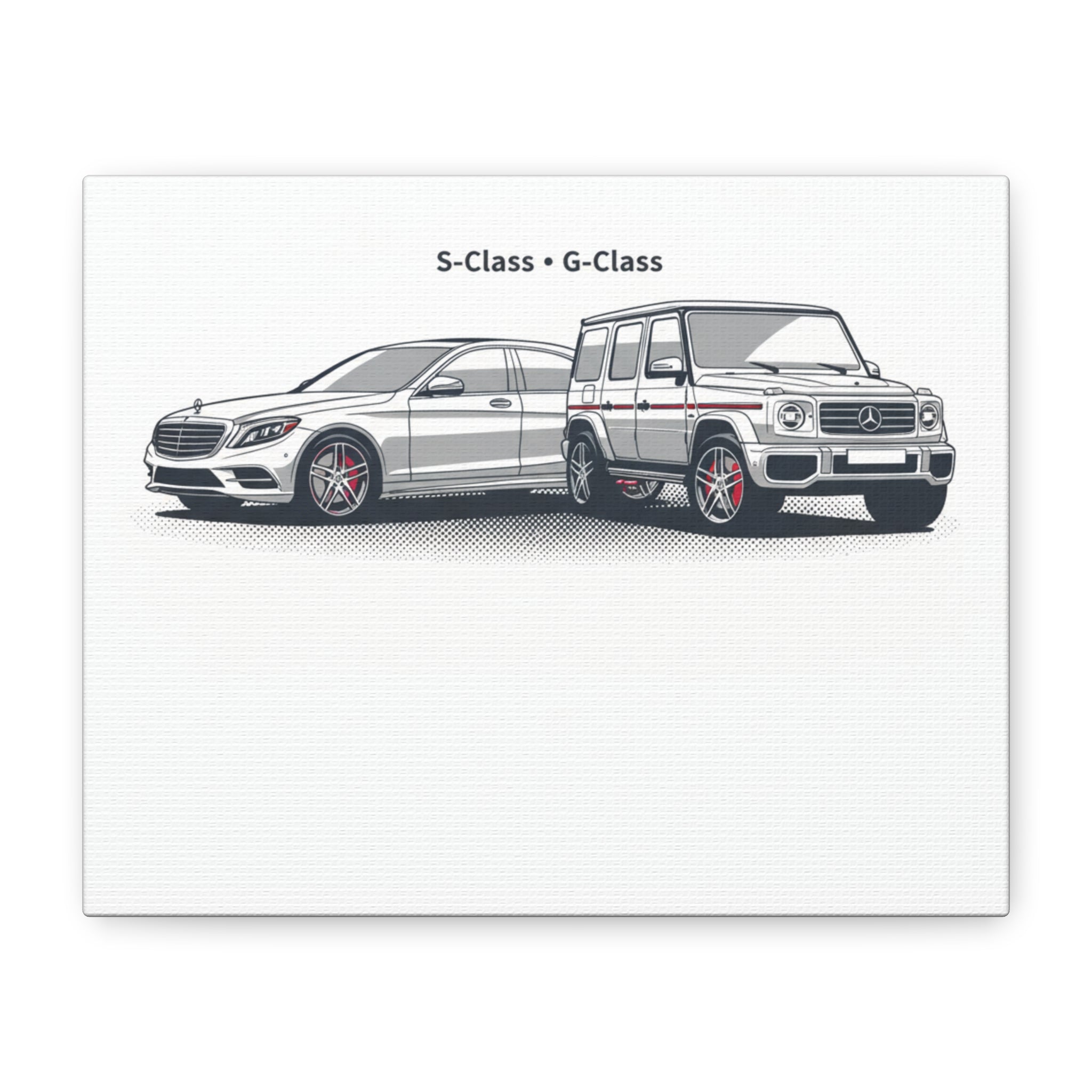 Mercedes S-Class & G-Class Matte Canvas Wall Art — Stretched 1.25"