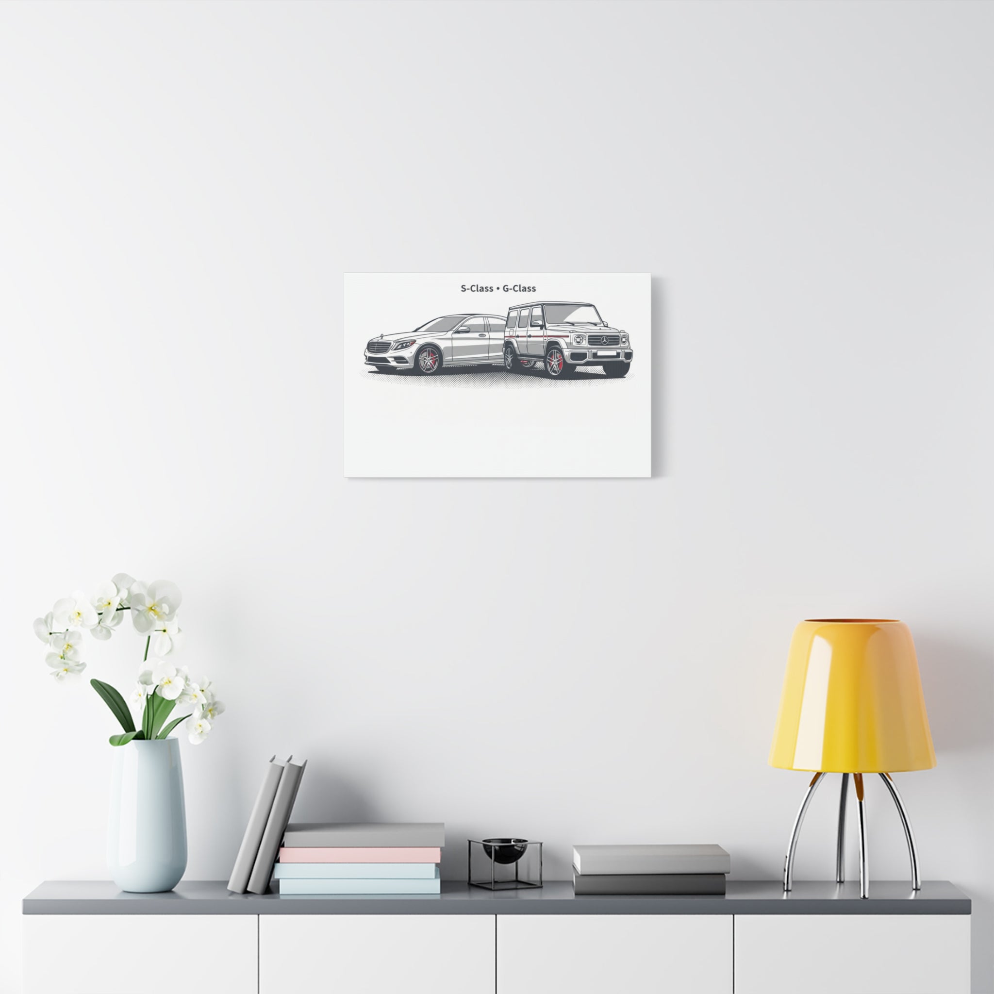 Mercedes S-Class & G-Class Matte Canvas Wall Art — Stretched 1.25"