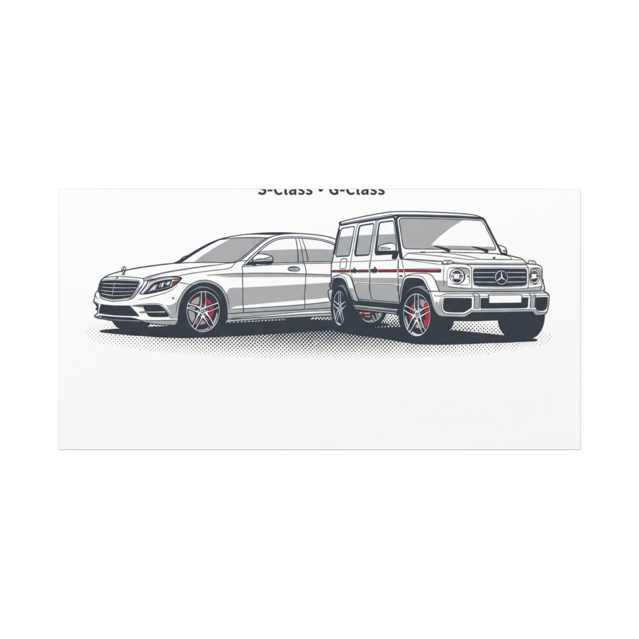 Mercedes S-Class & G-Class Matte Canvas Wall Art — Stretched 1.25"