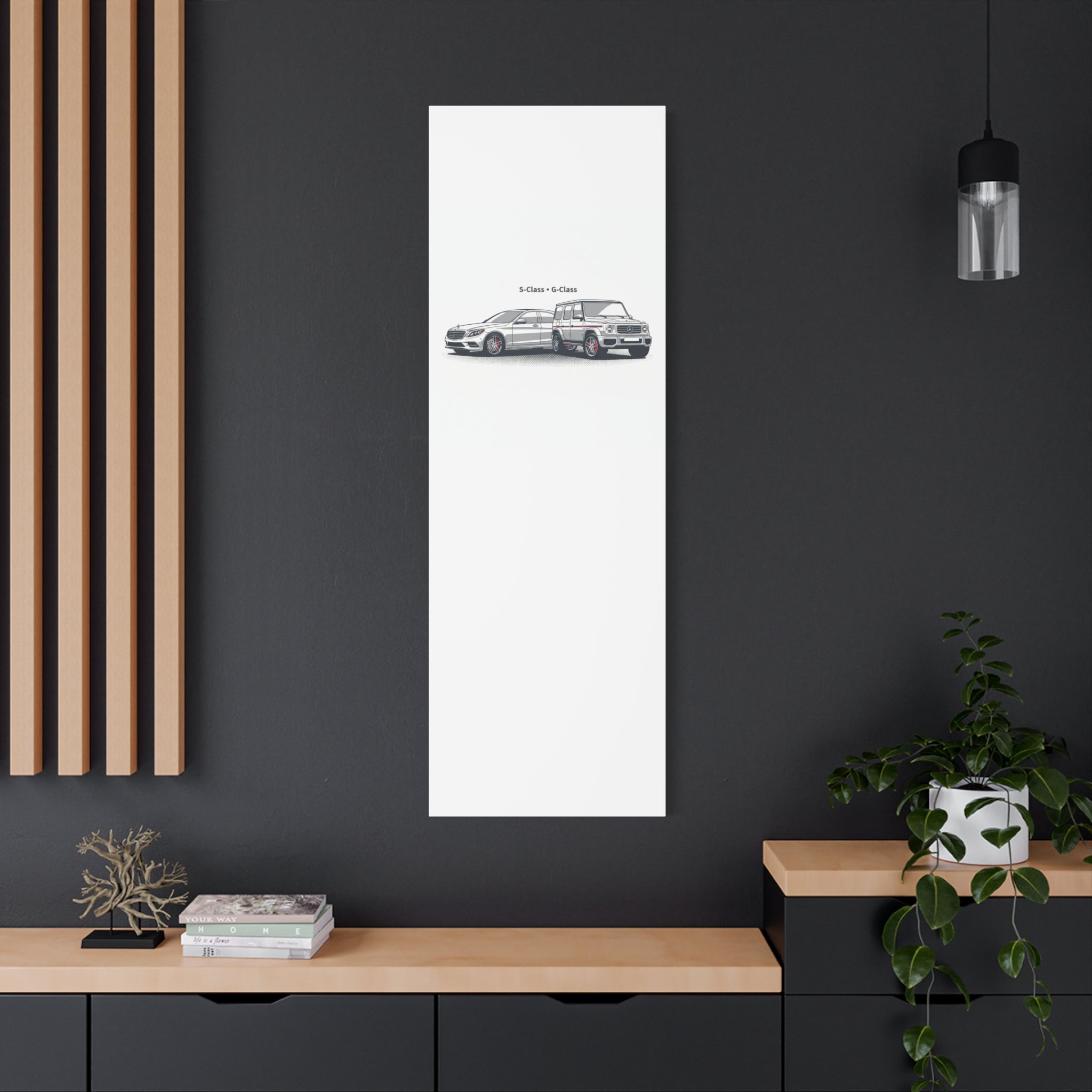 Mercedes S-Class & G-Class Matte Canvas Wall Art — Stretched 1.25"