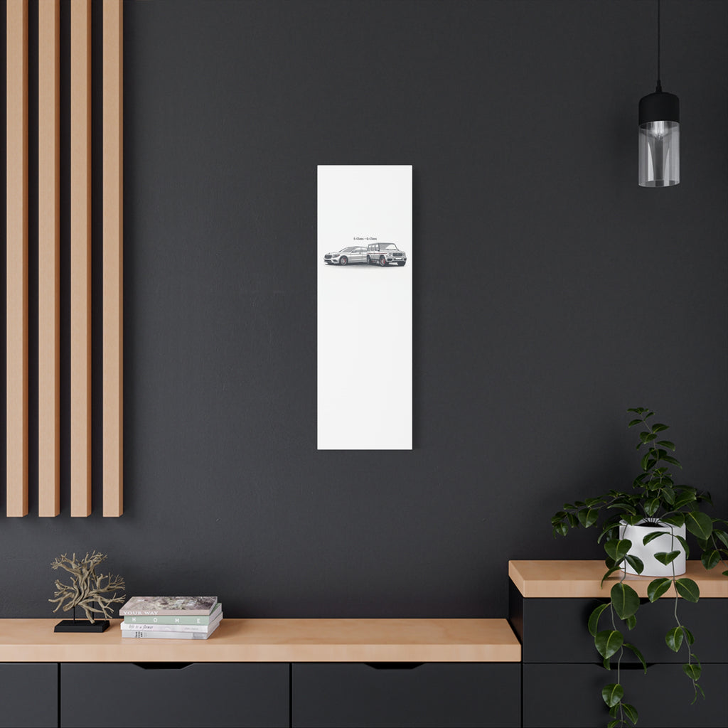 Mercedes S-Class & G-Class Matte Canvas Wall Art — Stretched 1.25"