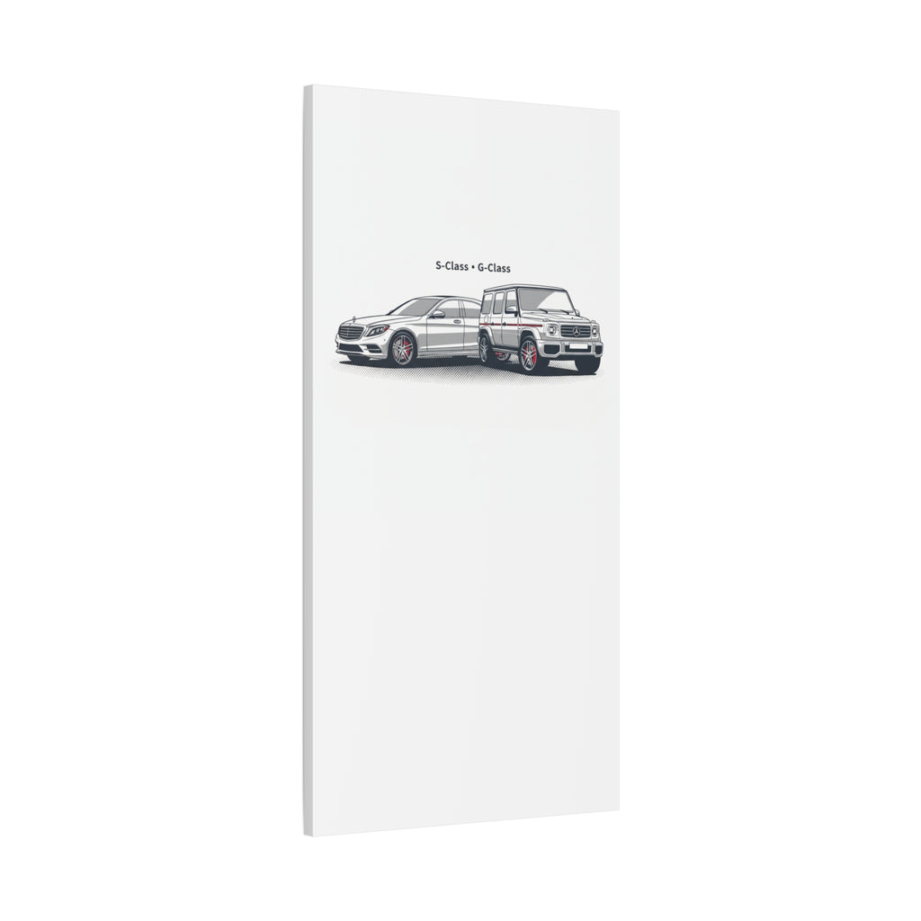 Mercedes S-Class & G-Class Matte Canvas Wall Art — Stretched 1.25"