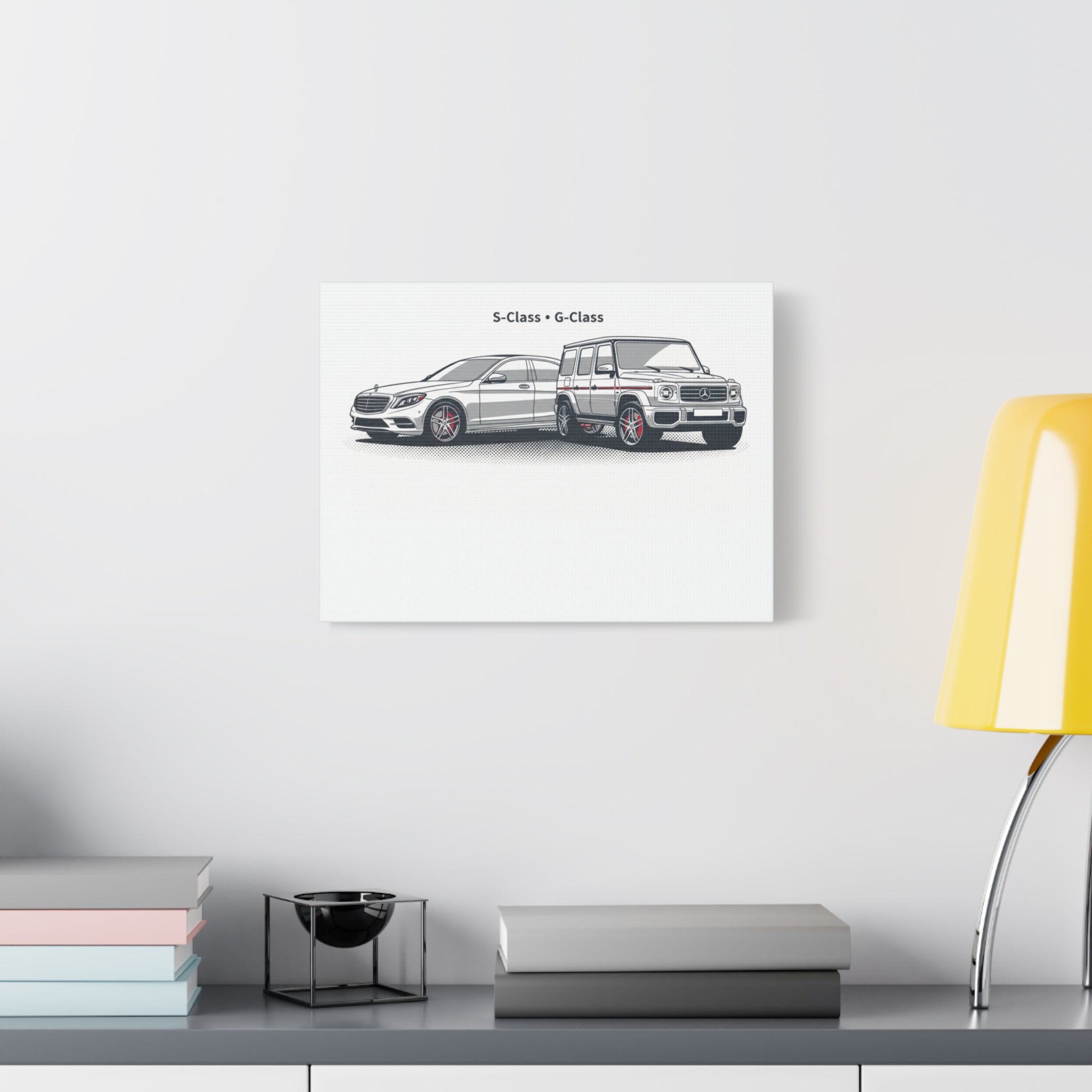 Mercedes S-Class & G-Class Matte Canvas Wall Art — Stretched 1.25"
