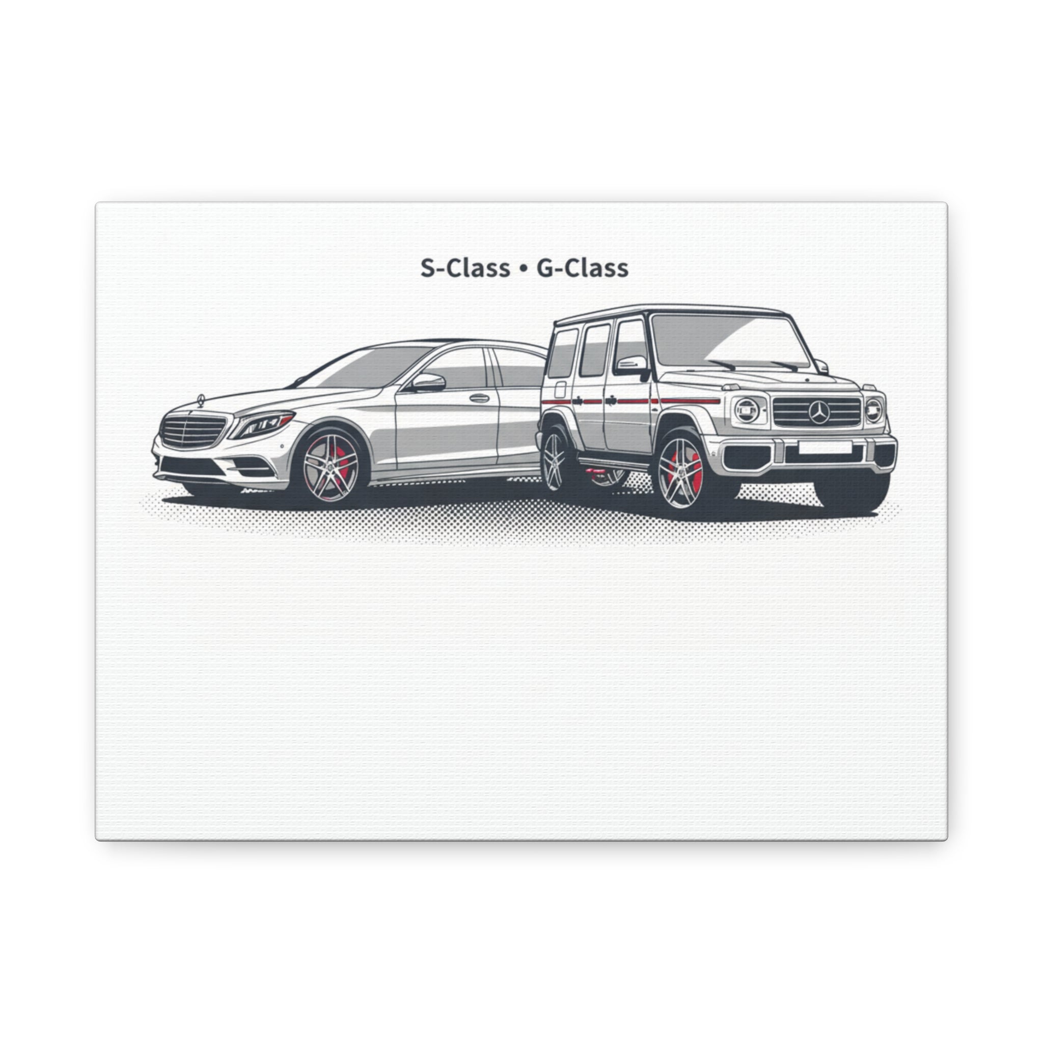 Mercedes S-Class & G-Class Matte Canvas Wall Art — Stretched 1.25"