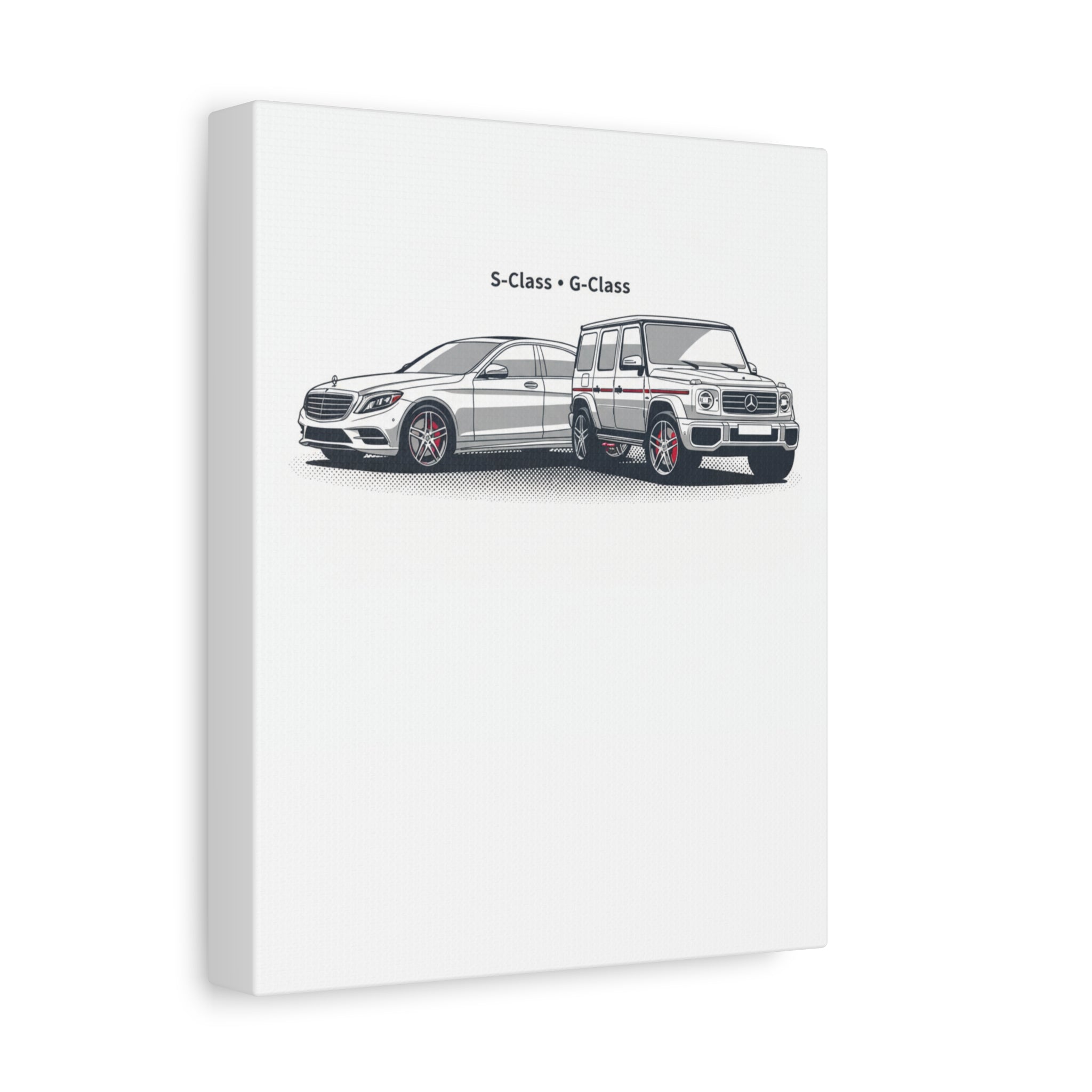 Mercedes S-Class & G-Class Matte Canvas Wall Art — Stretched 1.25"