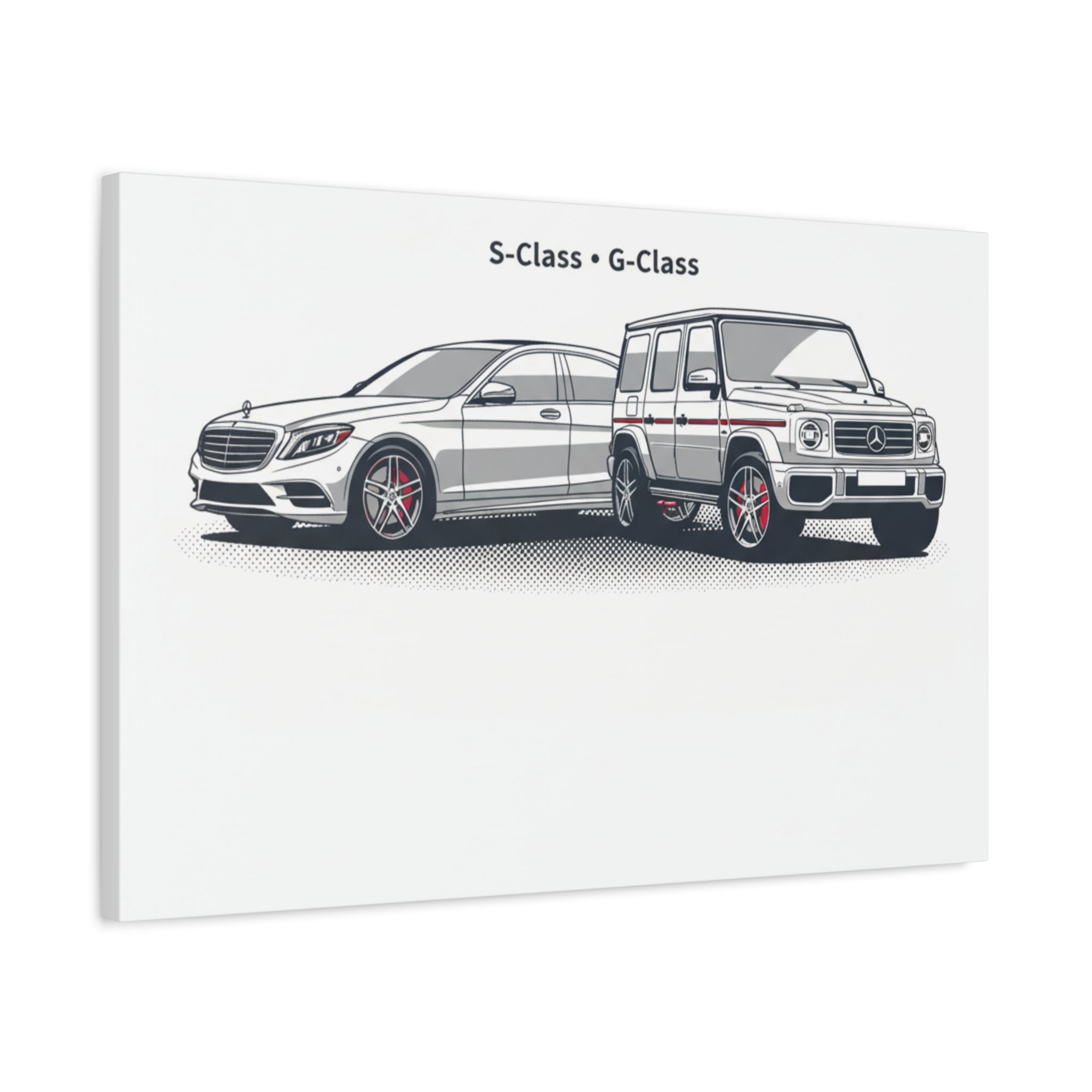 Mercedes S-Class & G-Class Matte Canvas Wall Art — Stretched 1.25"