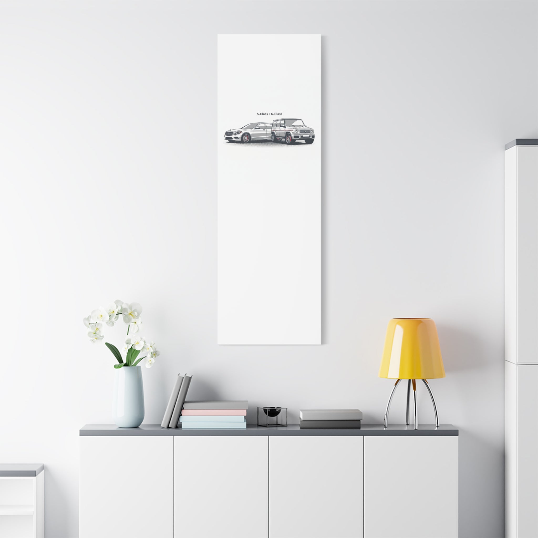 Mercedes S-Class & G-Class Matte Canvas Wall Art — Stretched 1.25"