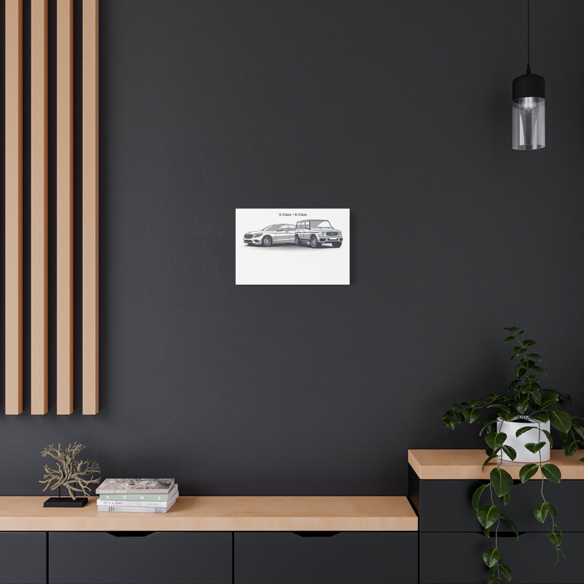 Mercedes S-Class & G-Class Matte Canvas Wall Art — Stretched 1.25"