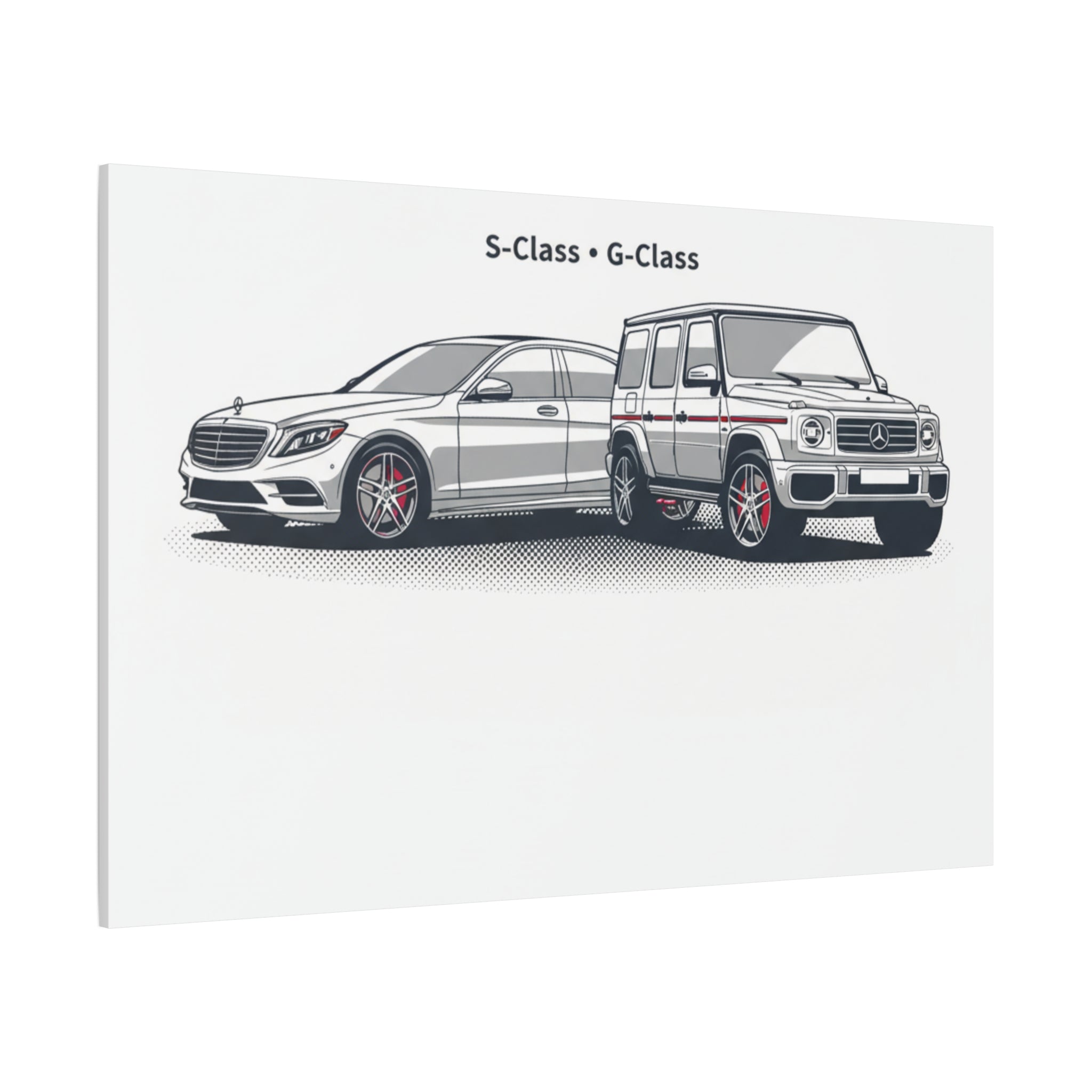 Mercedes S-Class & G-Class Matte Canvas Wall Art — Stretched 1.25"