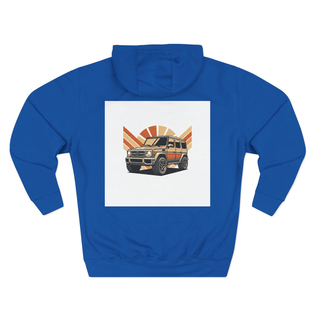 Three-Panel Fleece Hoodie