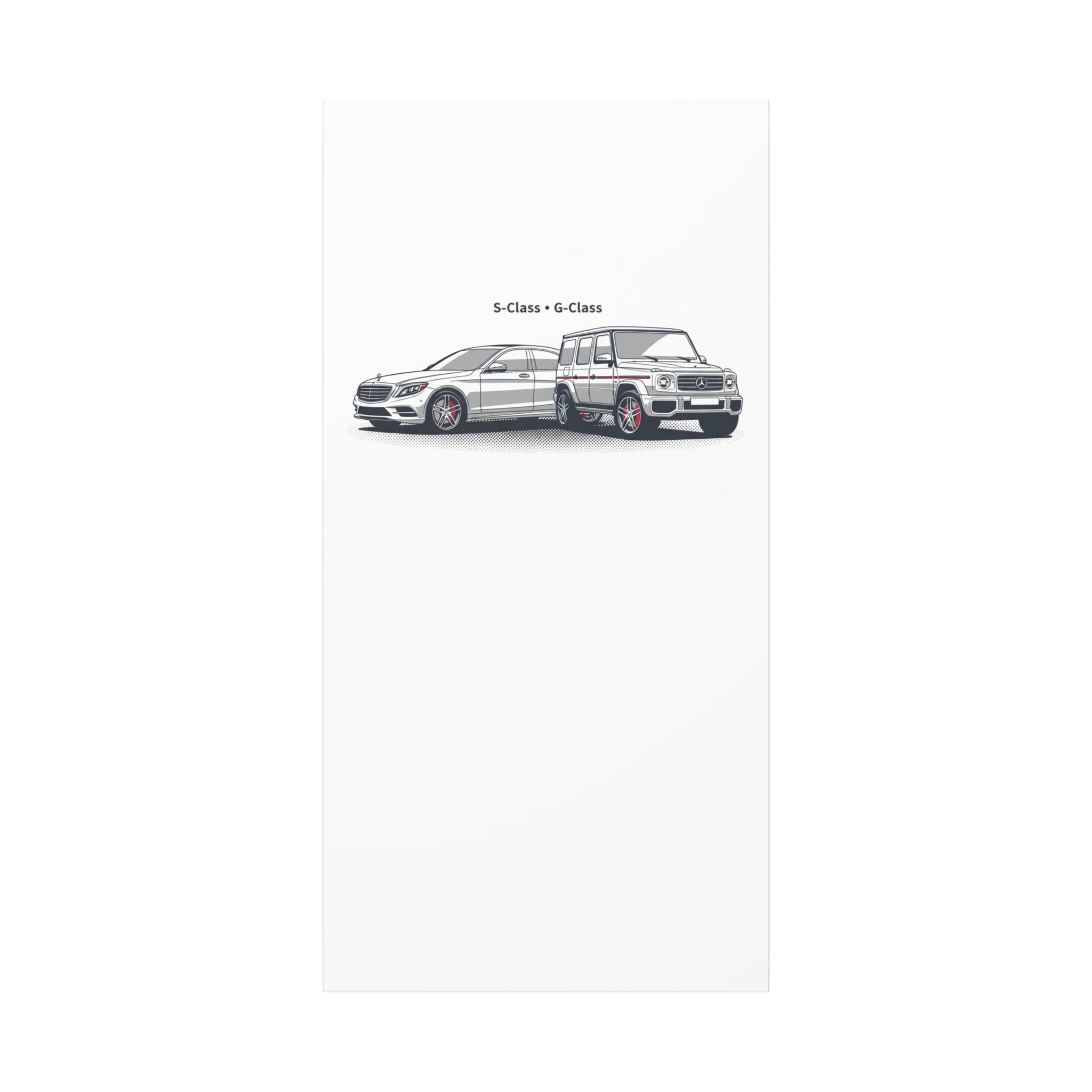Mercedes S-Class & G-Class Matte Canvas Wall Art — Stretched 1.25"