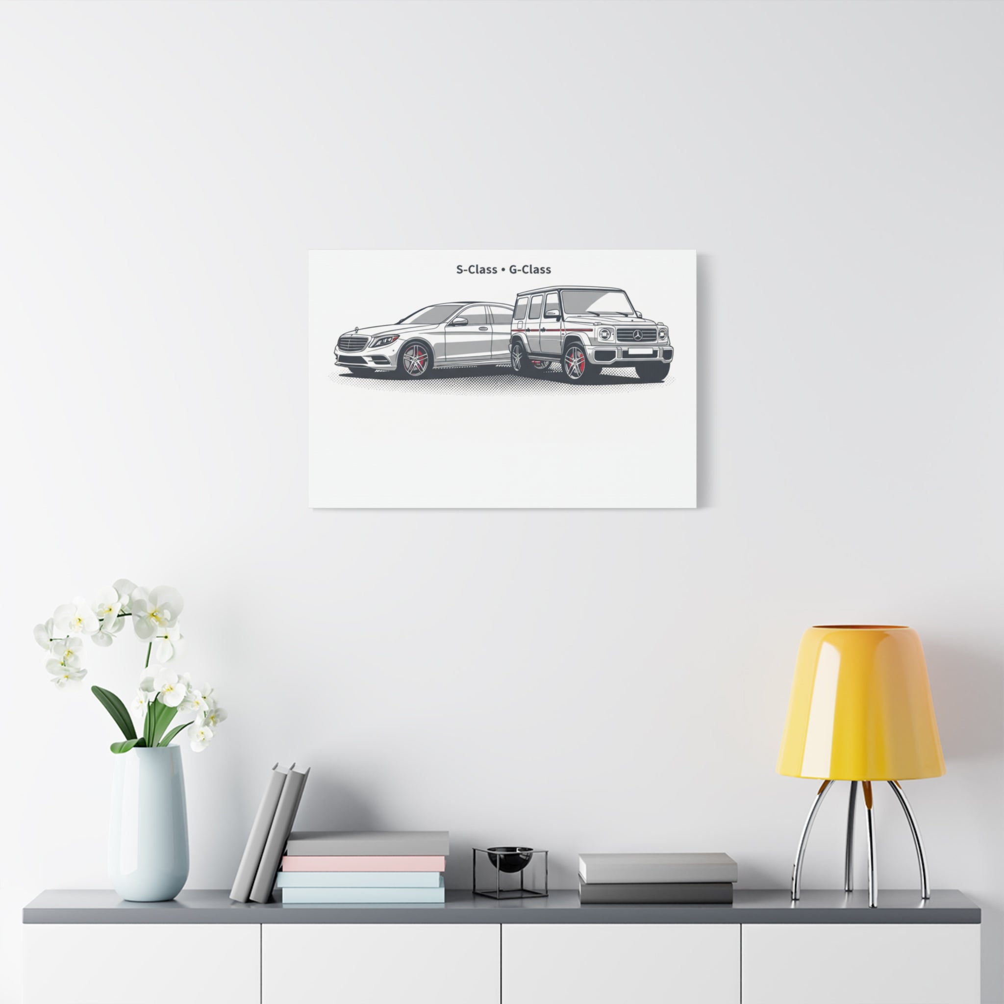 Mercedes S-Class & G-Class Matte Canvas Wall Art — Stretched 1.25"