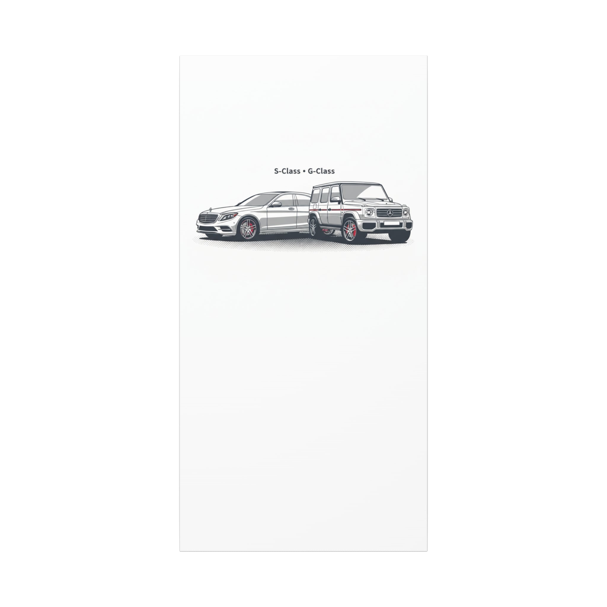 Mercedes S-Class & G-Class Matte Canvas Wall Art — Stretched 1.25"