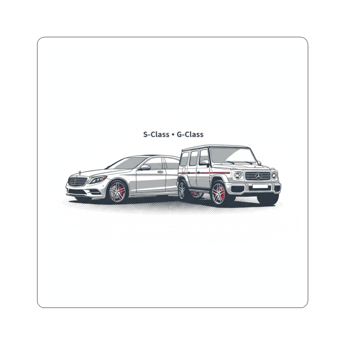Mercedes S‑Class & G‑Class Car Sticker — Kiss-Cut Auto Decal