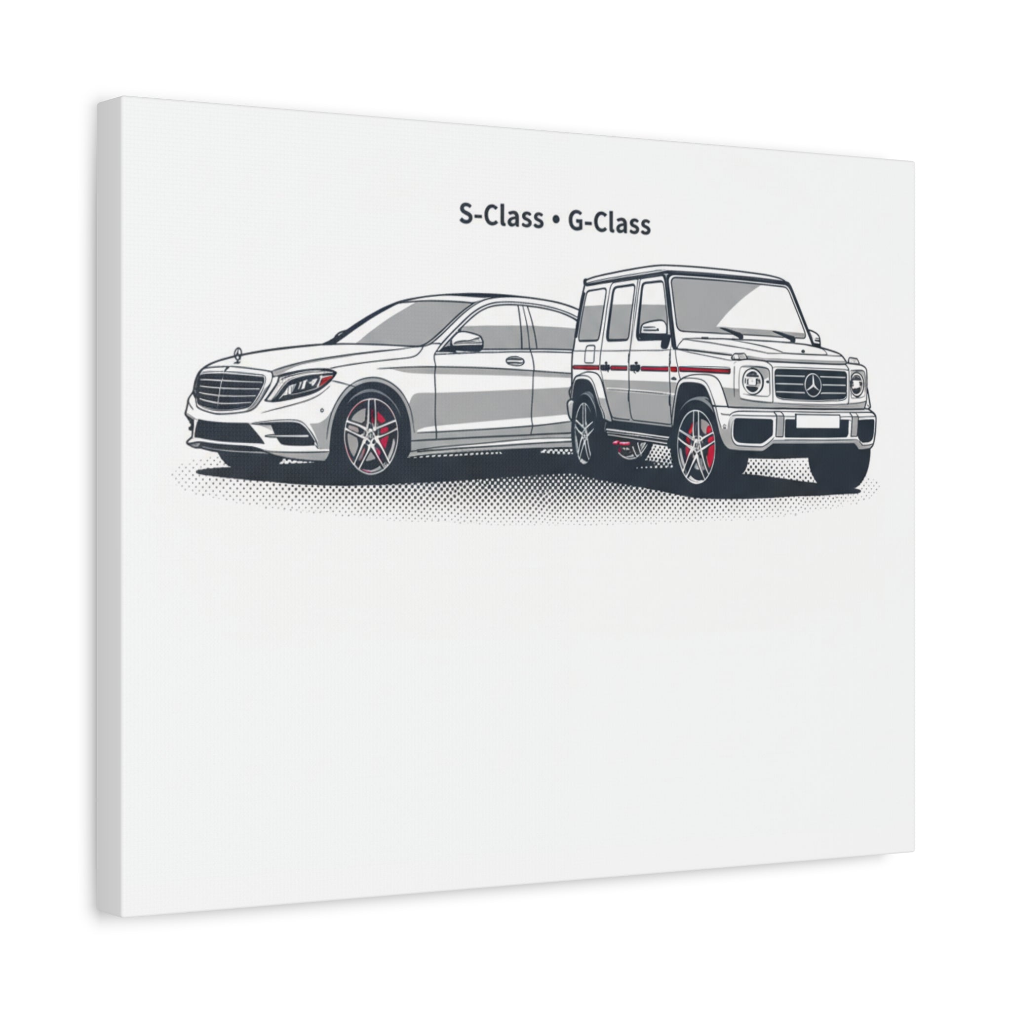 Mercedes S-Class & G-Class Matte Canvas Wall Art — Stretched 1.25"