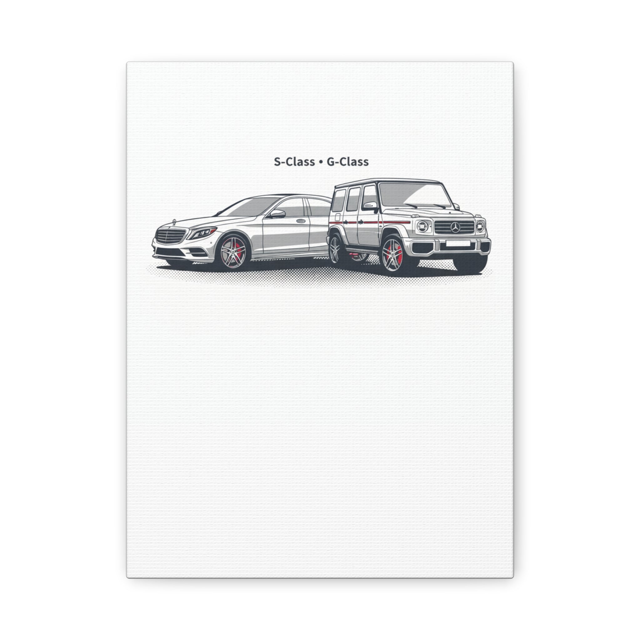 Mercedes S-Class & G-Class Matte Canvas Wall Art — Stretched 1.25"