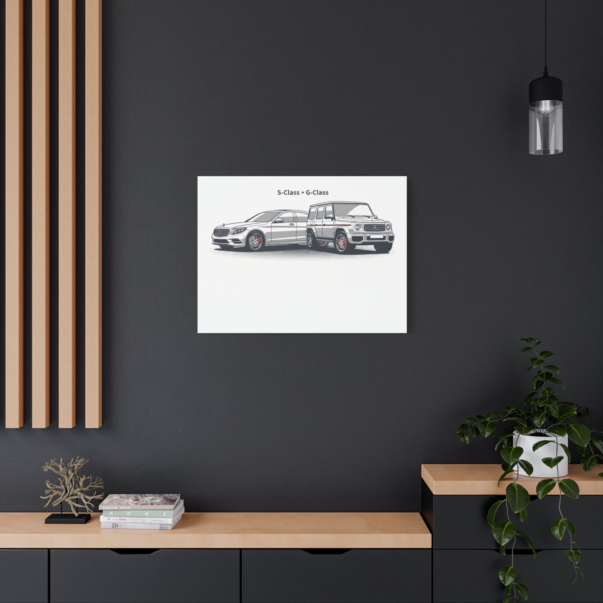 Mercedes S-Class & G-Class Matte Canvas Wall Art — Stretched 1.25"