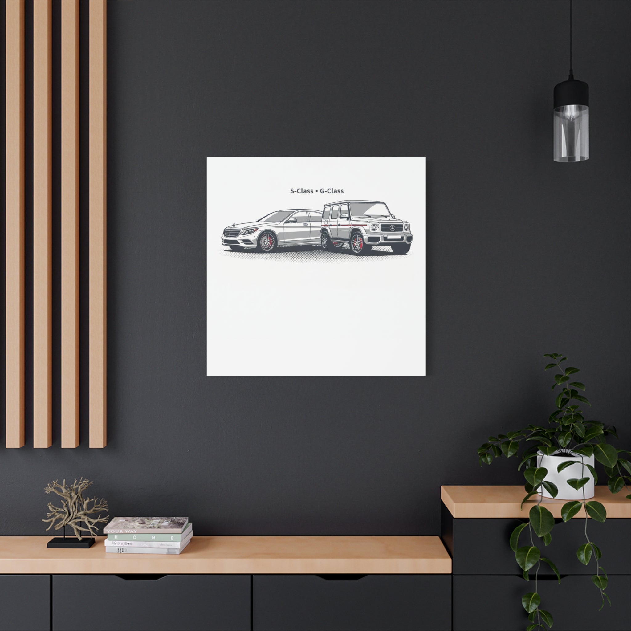 Mercedes S-Class & G-Class Matte Canvas Wall Art — Stretched 1.25"
