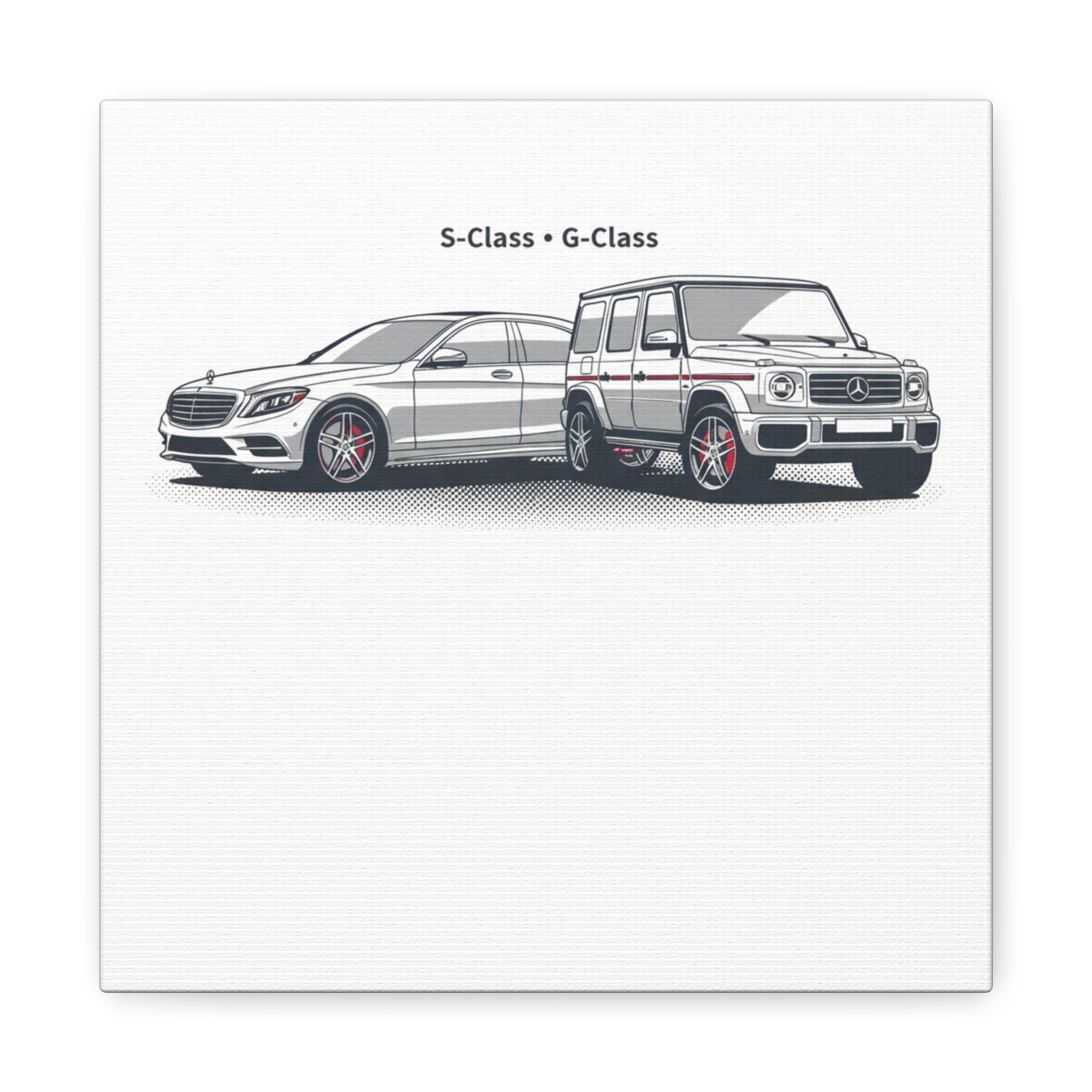 Mercedes S-Class & G-Class Matte Canvas Wall Art — Stretched 1.25"