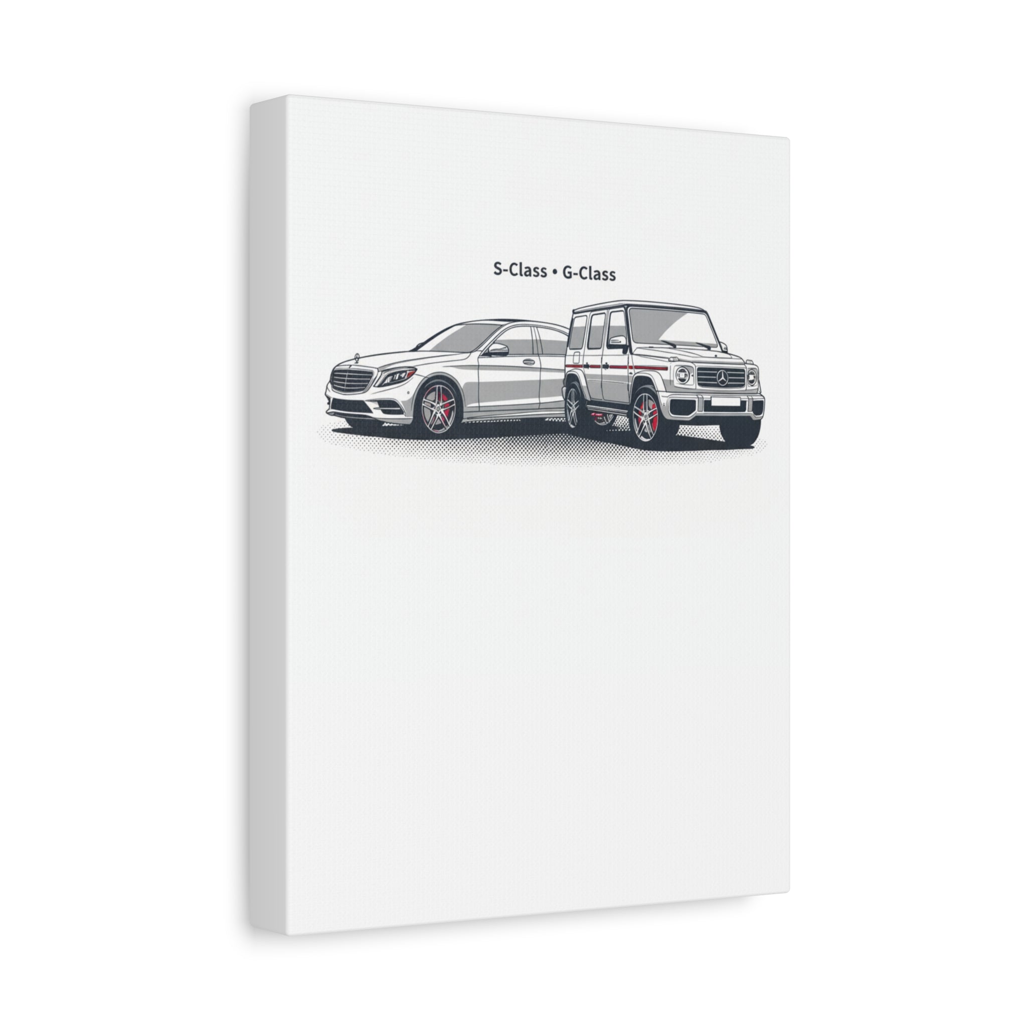 Mercedes S-Class & G-Class Matte Canvas Wall Art — Stretched 1.25"