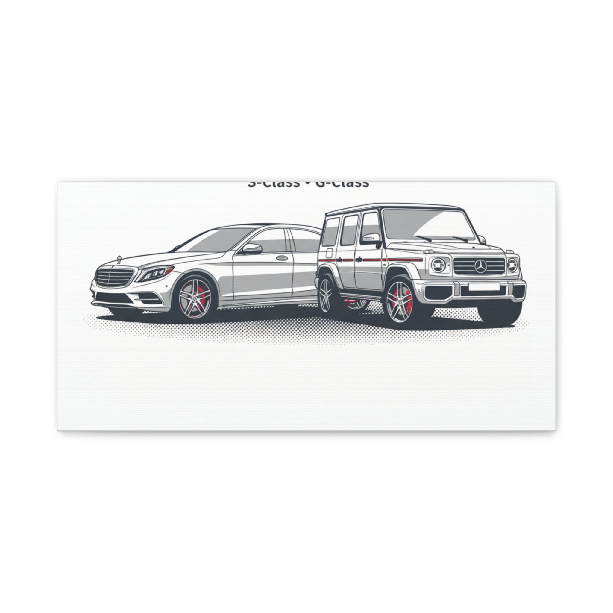 Mercedes S-Class & G-Class Matte Canvas Wall Art — Stretched 1.25"