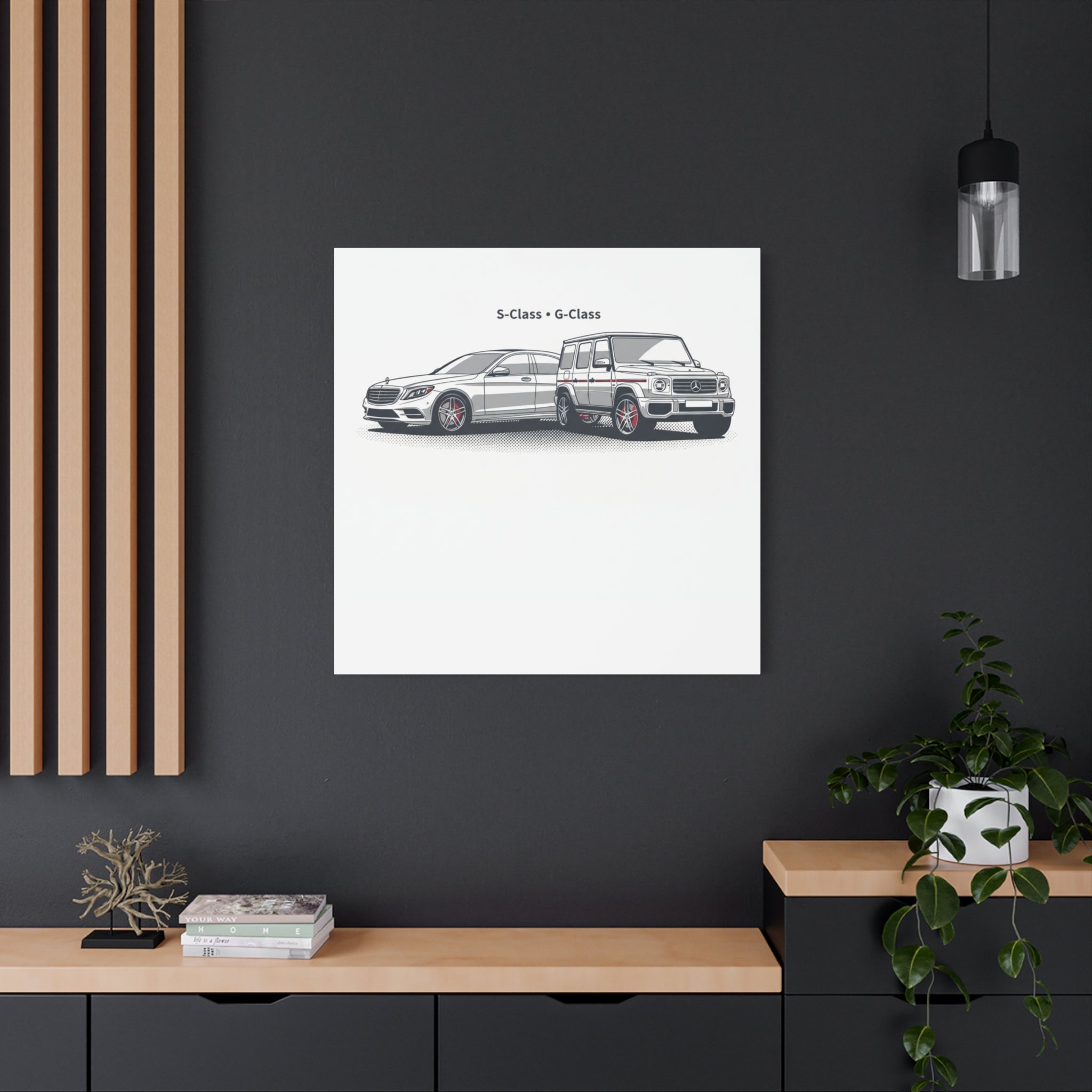 Mercedes S-Class & G-Class Matte Canvas Wall Art — Stretched 1.25"