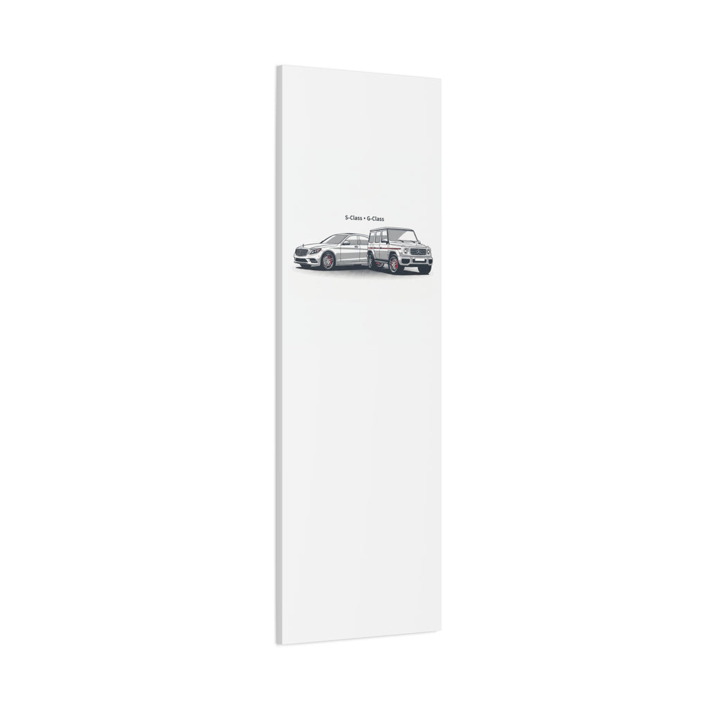 Mercedes S-Class & G-Class Matte Canvas Wall Art — Stretched 1.25"