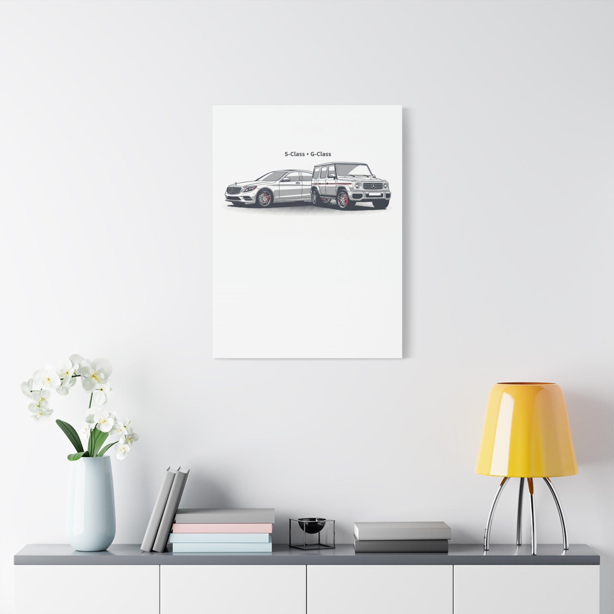 Mercedes S-Class & G-Class Matte Canvas Wall Art — Stretched 1.25"