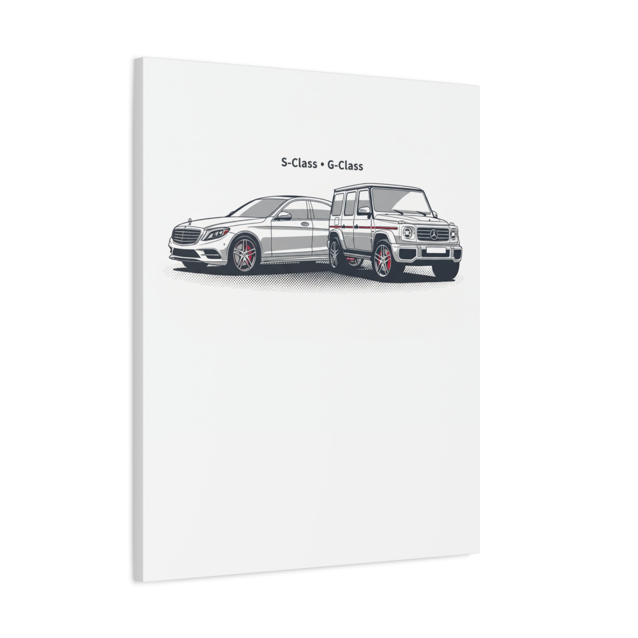 Mercedes S-Class & G-Class Matte Canvas Wall Art — Stretched 1.25"