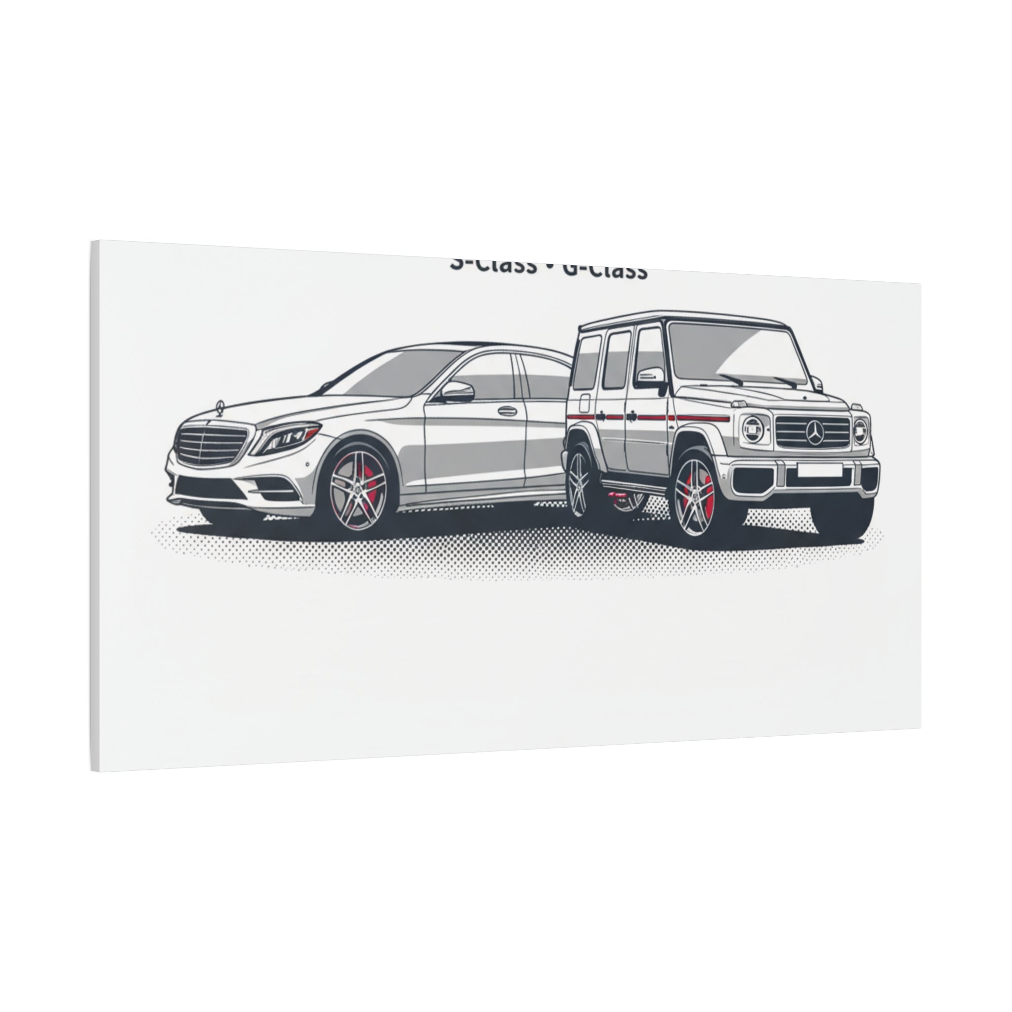 Mercedes S-Class & G-Class Matte Canvas Wall Art — Stretched 1.25"