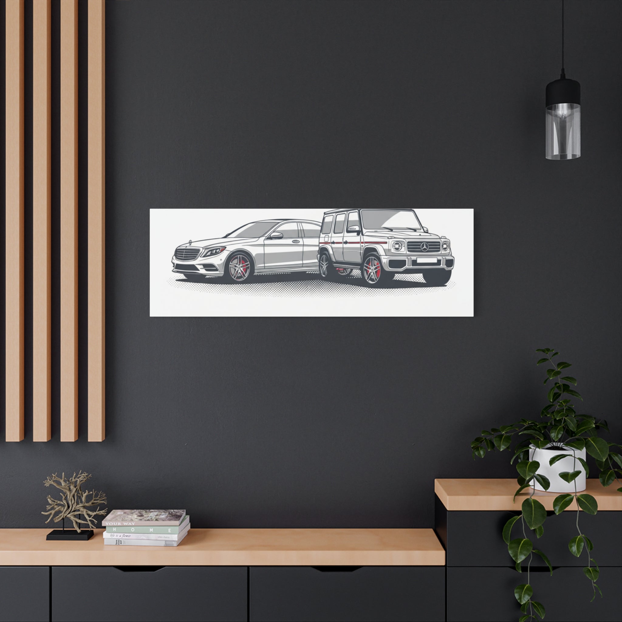 Mercedes S-Class & G-Class Matte Canvas Wall Art — Stretched 1.25"