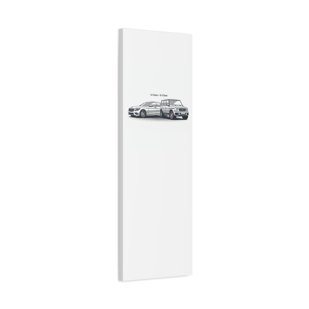 Mercedes S-Class & G-Class Matte Canvas Wall Art — Stretched 1.25"
