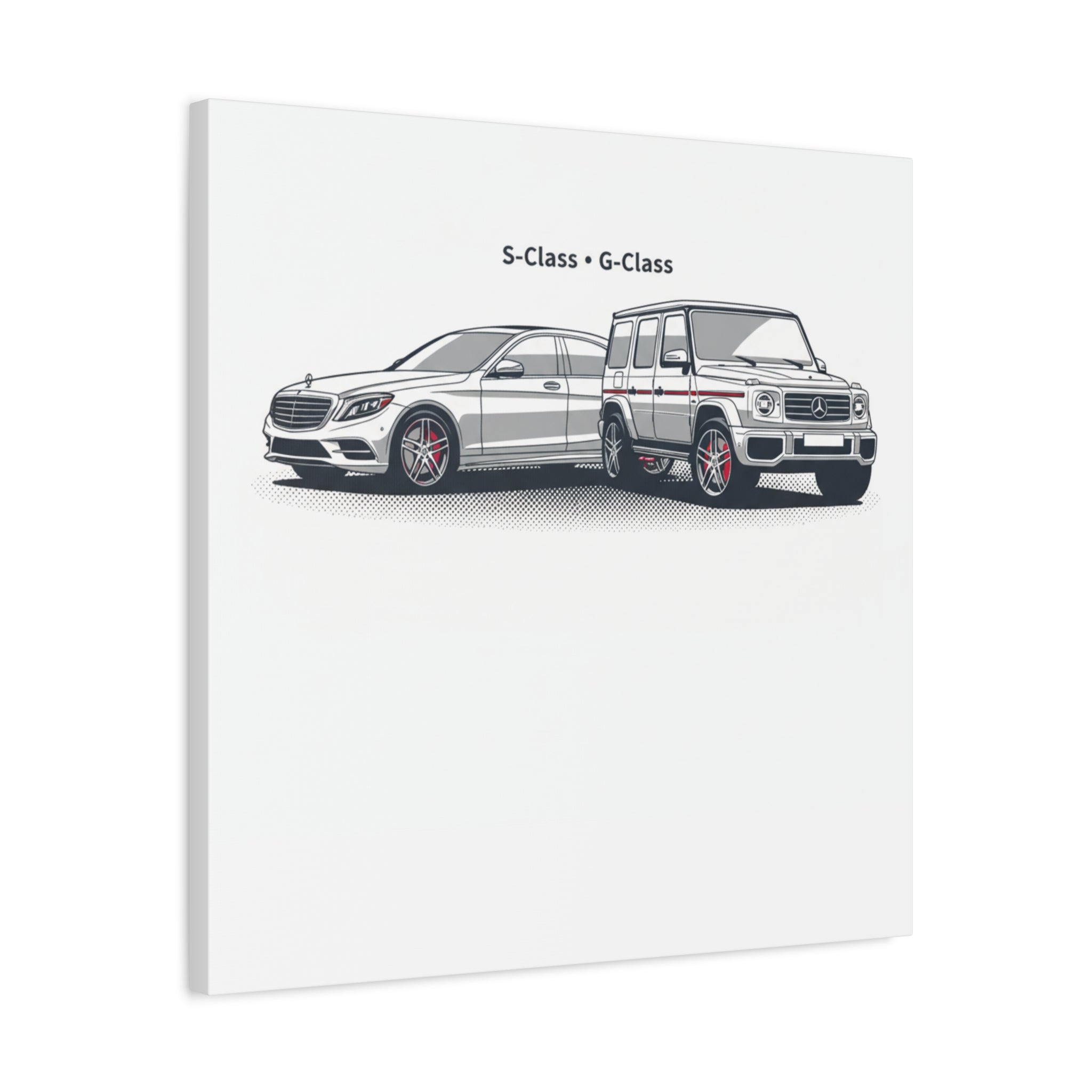 Mercedes S-Class & G-Class Matte Canvas Wall Art — Stretched 1.25"