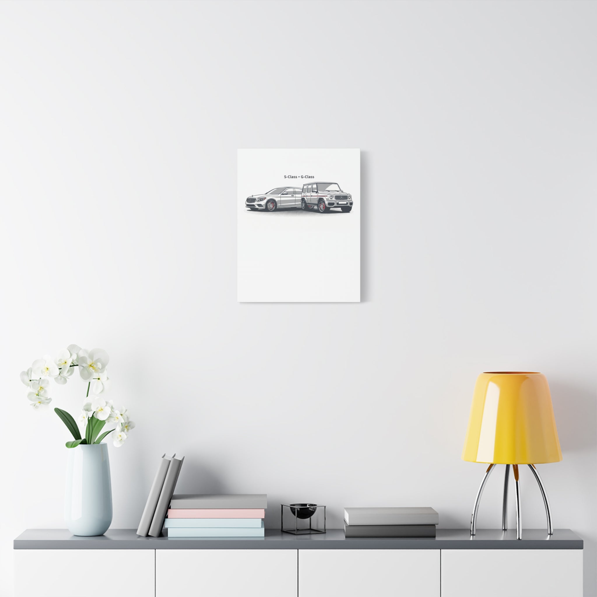 Mercedes S-Class & G-Class Matte Canvas Wall Art — Stretched 1.25"