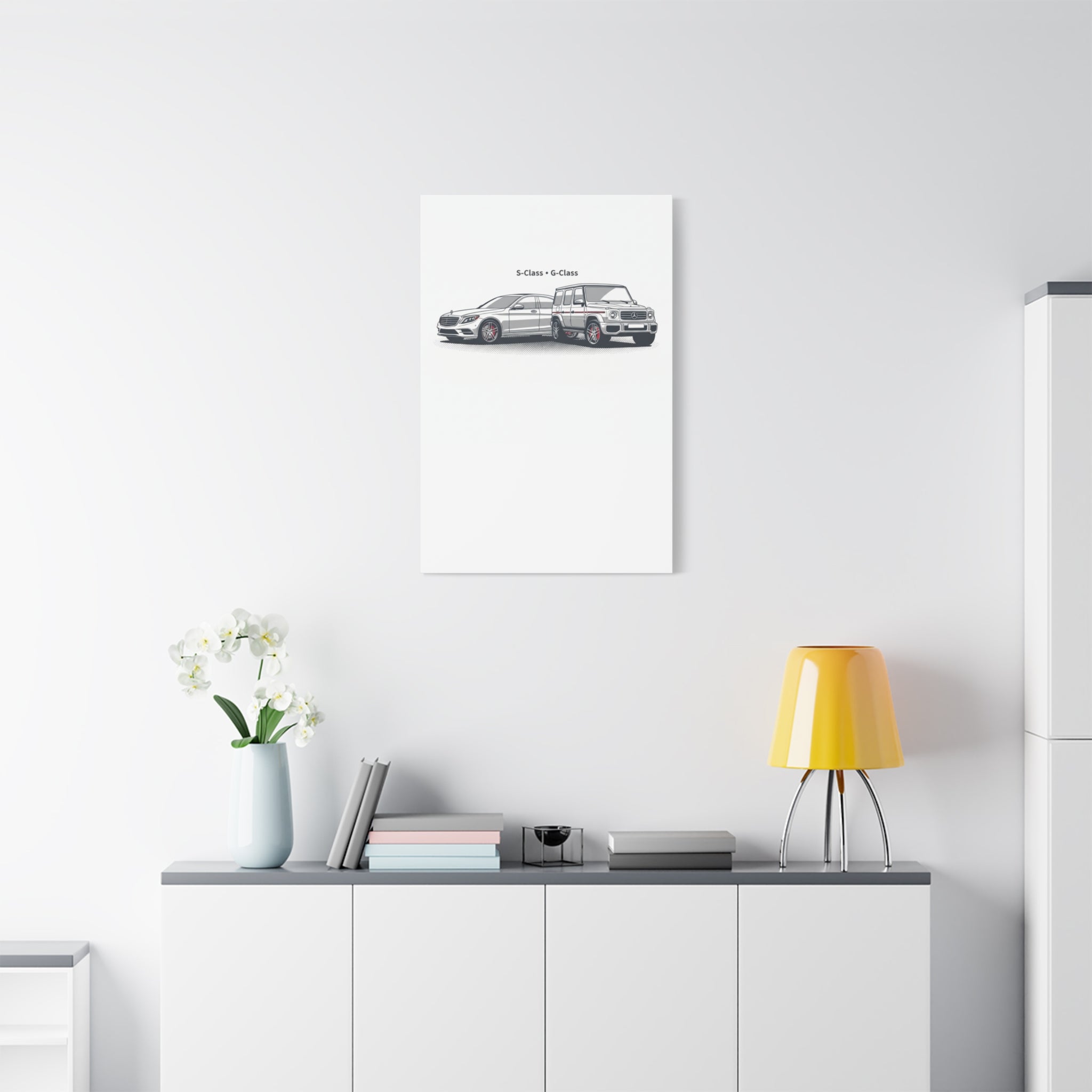 Mercedes S-Class & G-Class Matte Canvas Wall Art — Stretched 1.25"