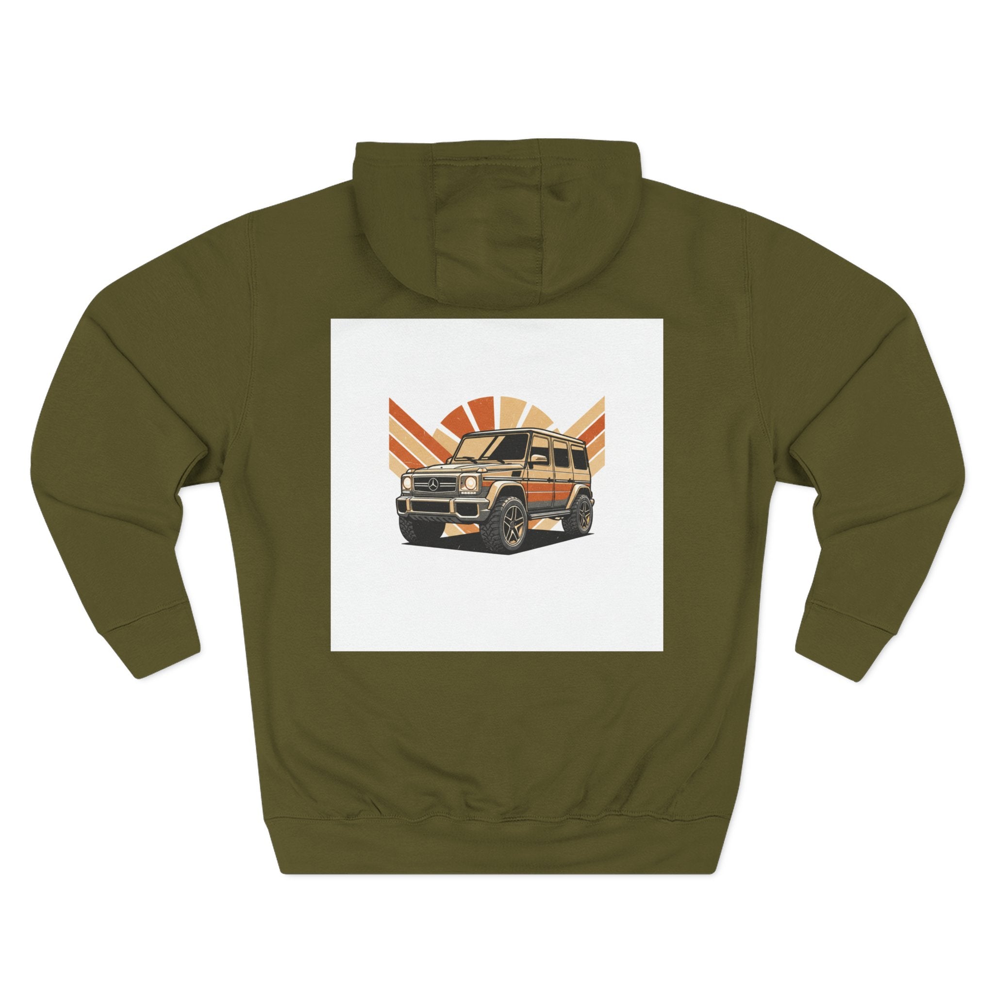 Three-Panel Fleece Hoodie