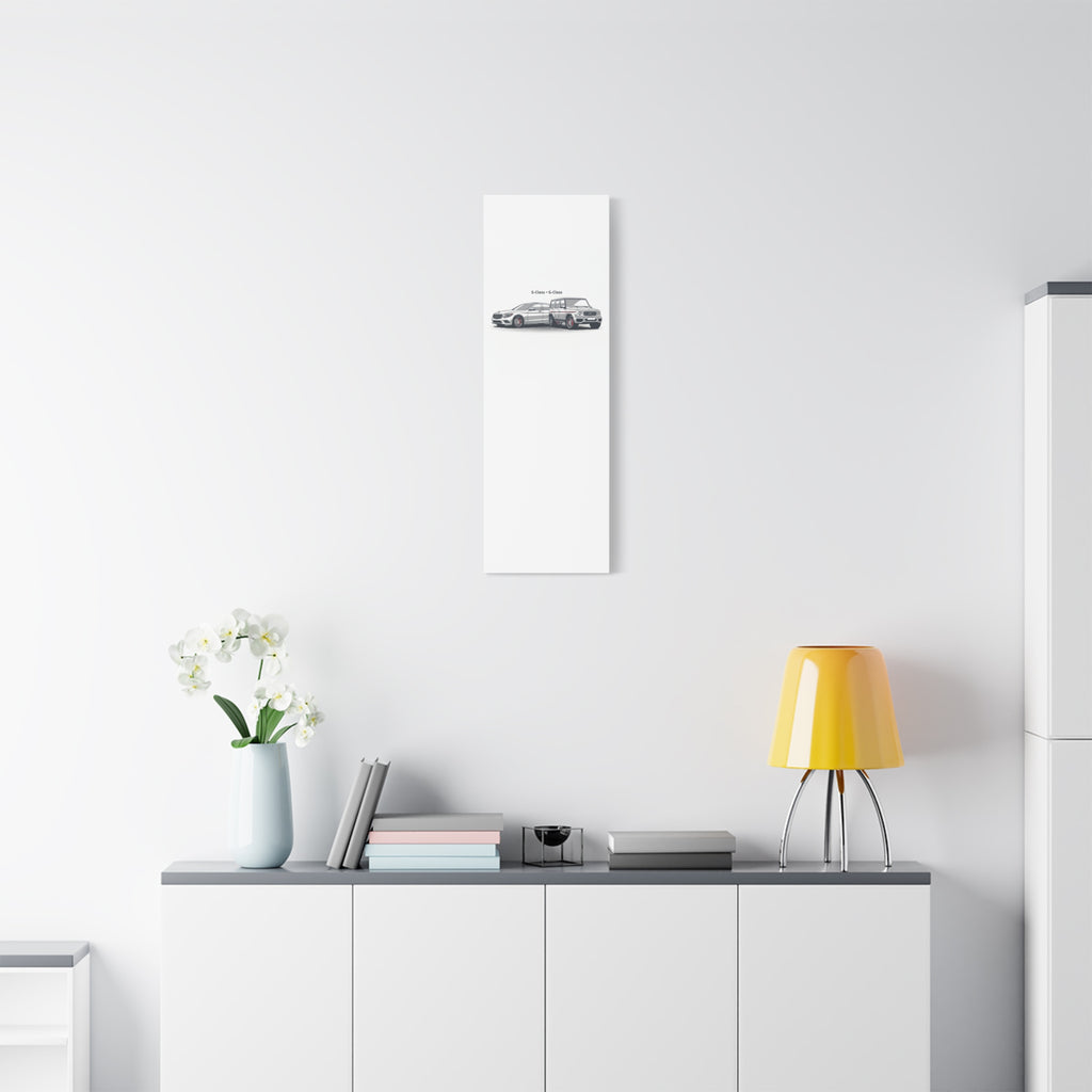 Mercedes S-Class & G-Class Matte Canvas Wall Art — Stretched 1.25"