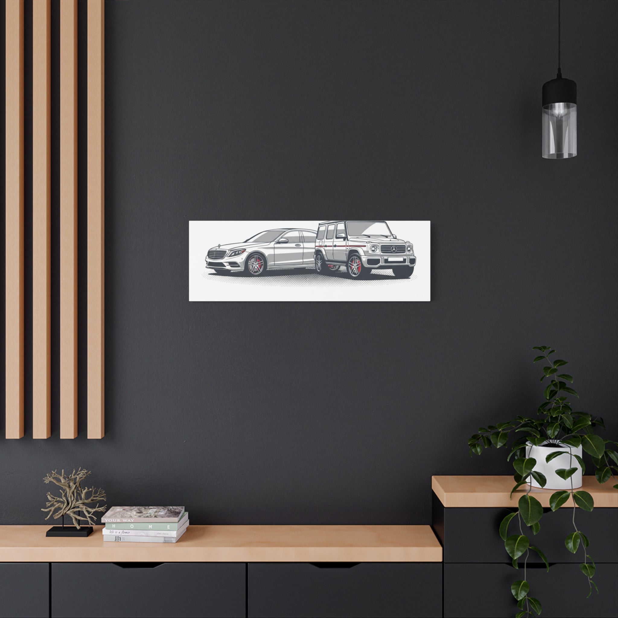 Mercedes S-Class & G-Class Matte Canvas Wall Art — Stretched 1.25"