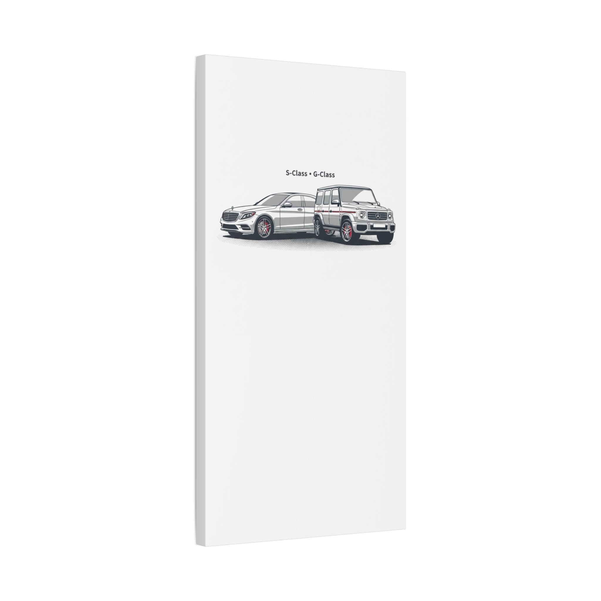 Mercedes S-Class & G-Class Matte Canvas Wall Art — Stretched 1.25"