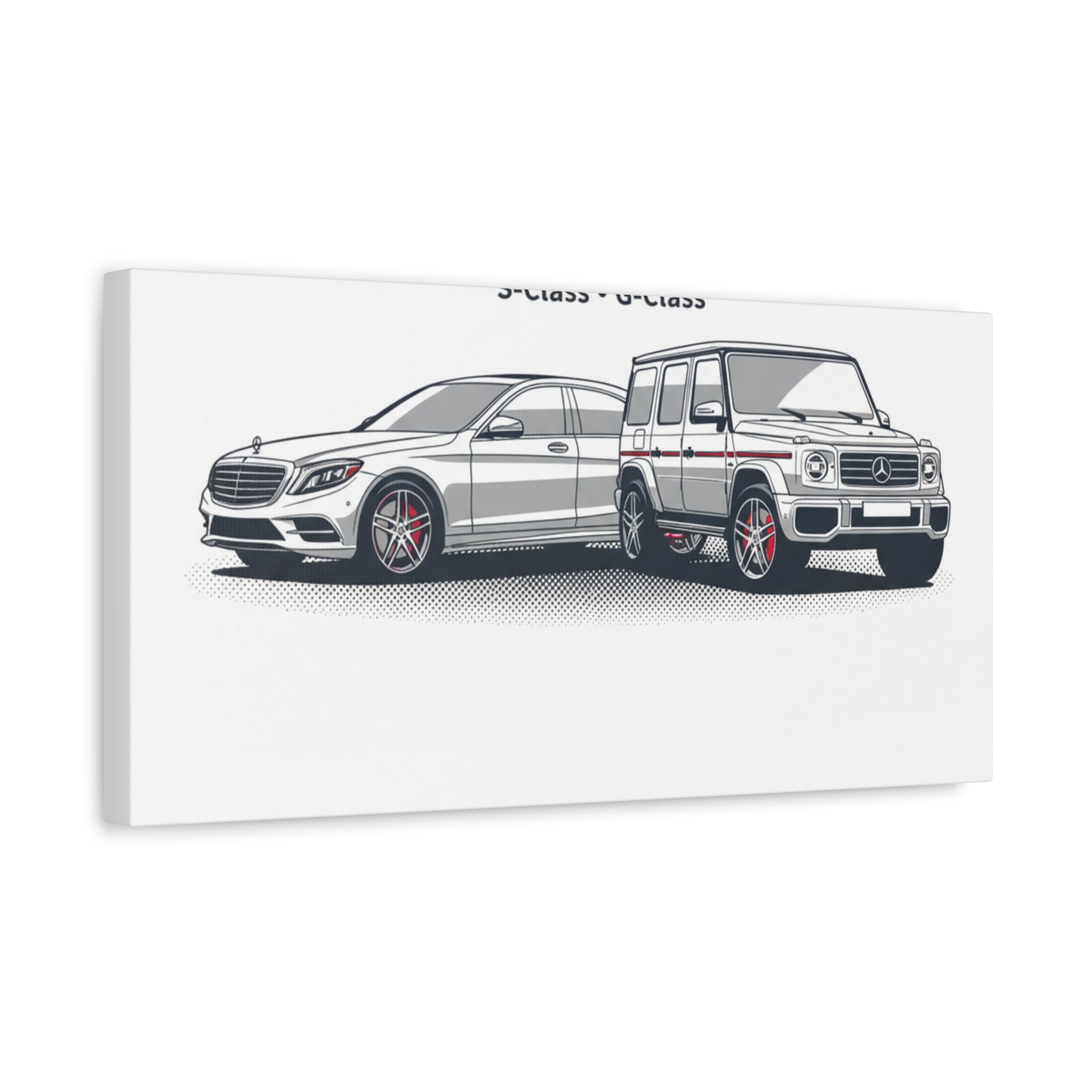 Mercedes S-Class & G-Class Matte Canvas Wall Art — Stretched 1.25"