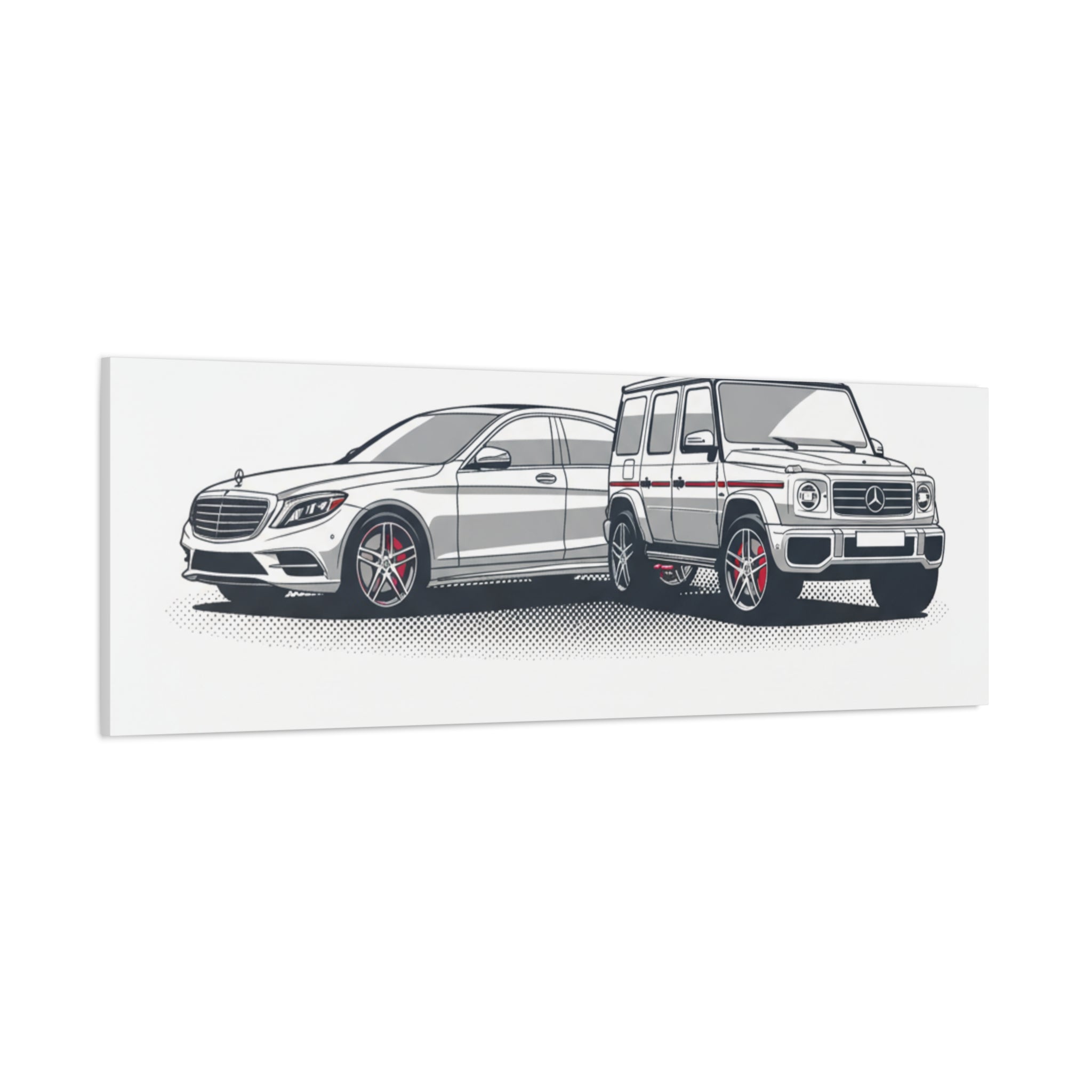 Mercedes S-Class & G-Class Matte Canvas Wall Art — Stretched 1.25"