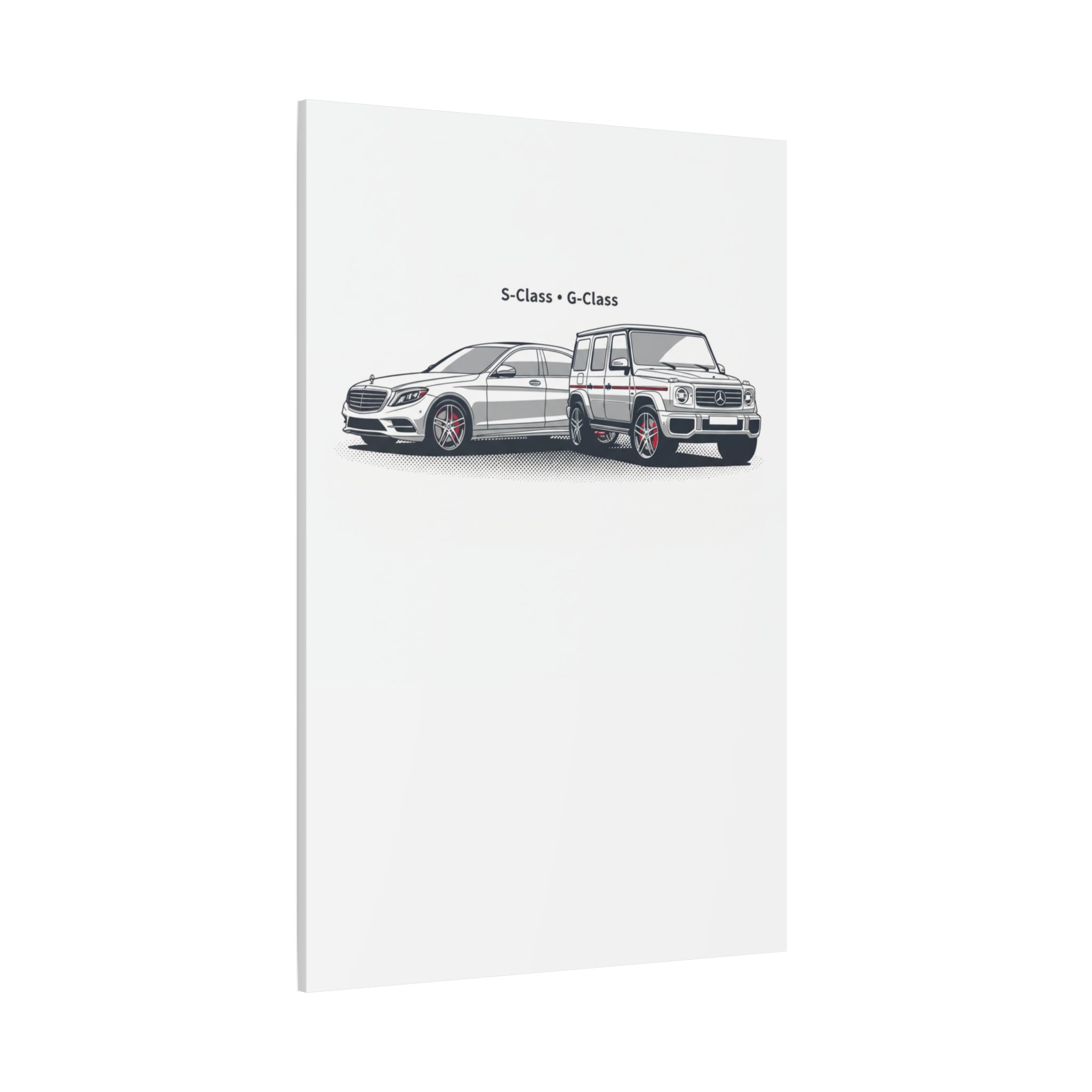 Mercedes S-Class & G-Class Matte Canvas Wall Art — Stretched 1.25"