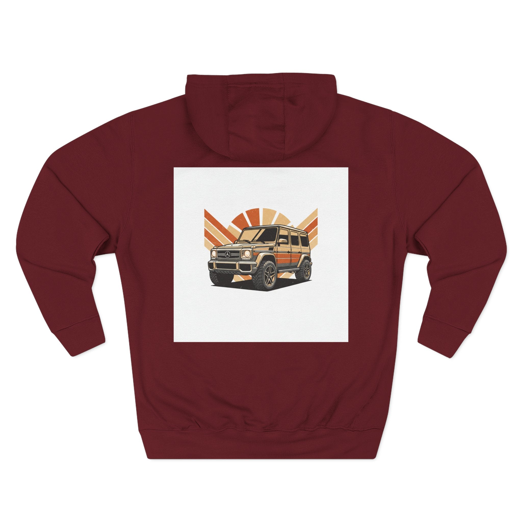 Three-Panel Fleece Hoodie